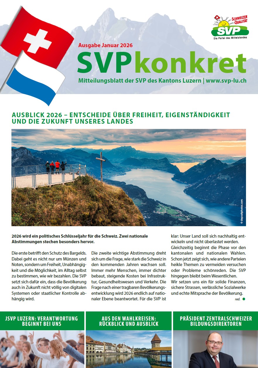 SVP des Kantons Luzern Facebook ad: https://www.svp-lu.ch/svp-konkret/
