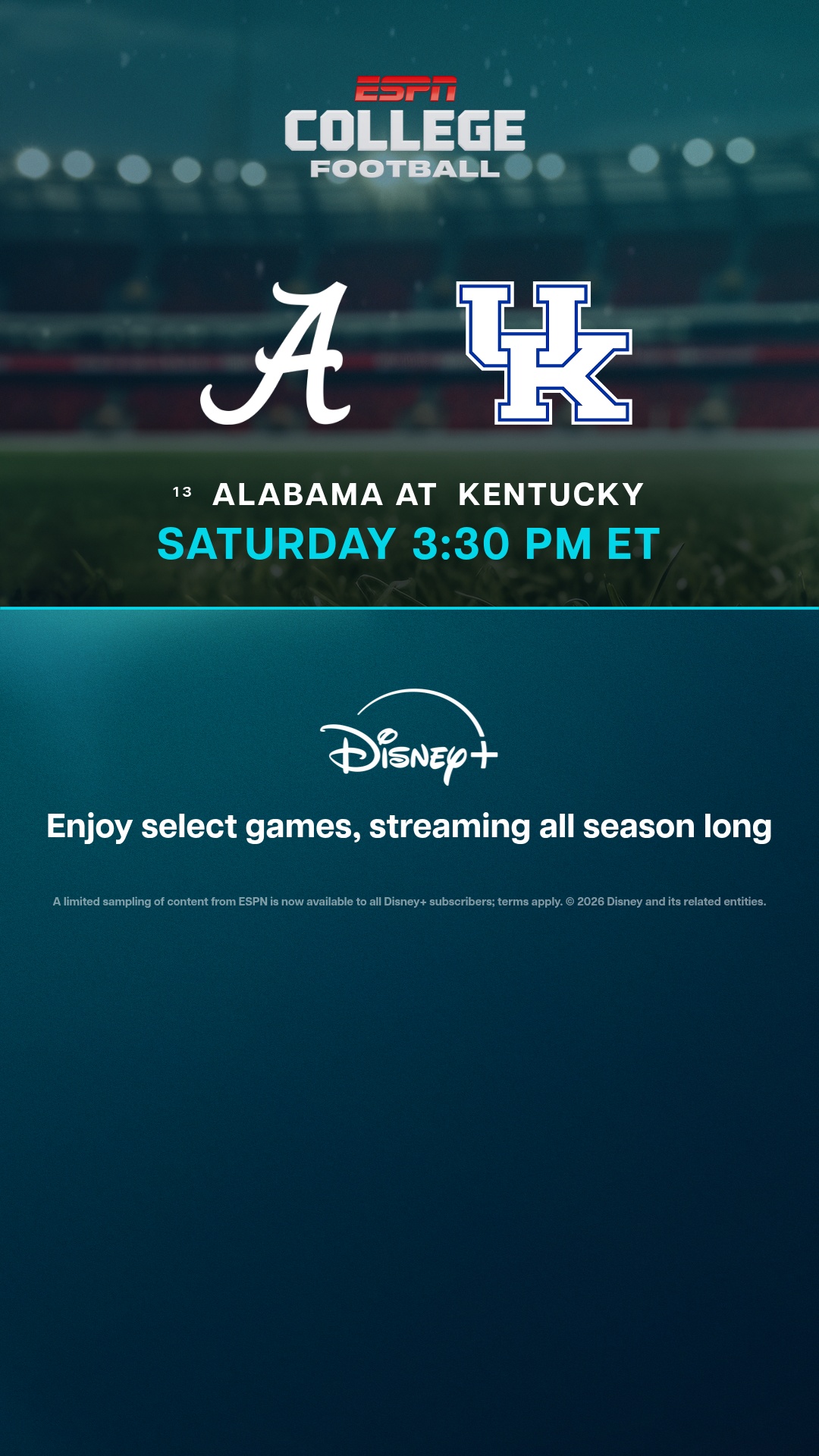 Disney+ Facebook ad