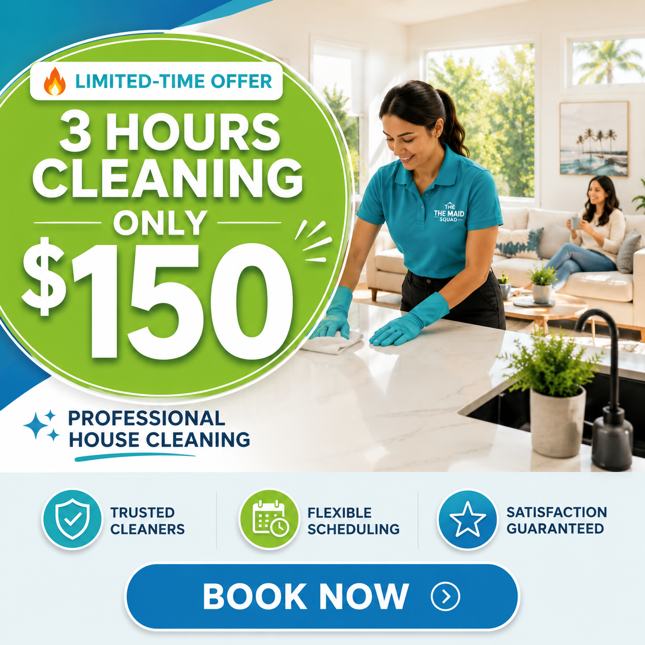 The Maid Squad Facebook ad: Even Your Dog Thinks It’s Time to Clean