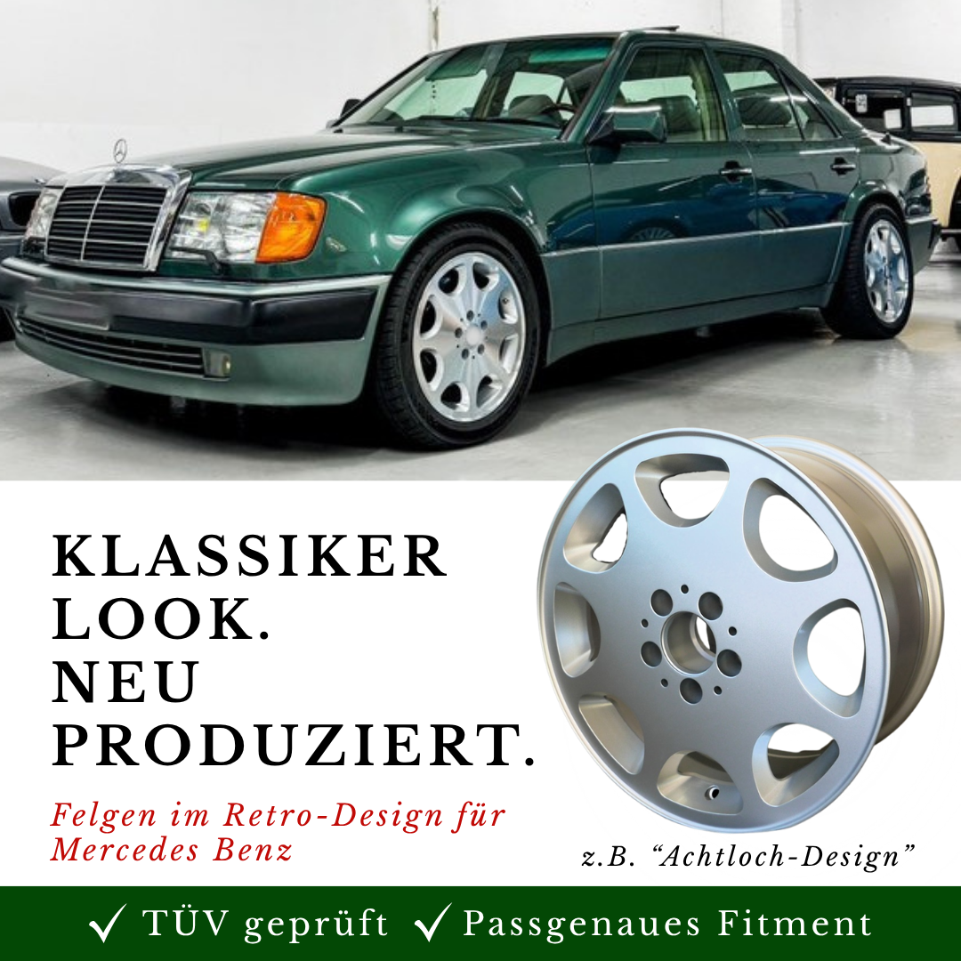 Maxilite Classic Wheels Facebook ad: Der Look von damals. Felgen von heute.