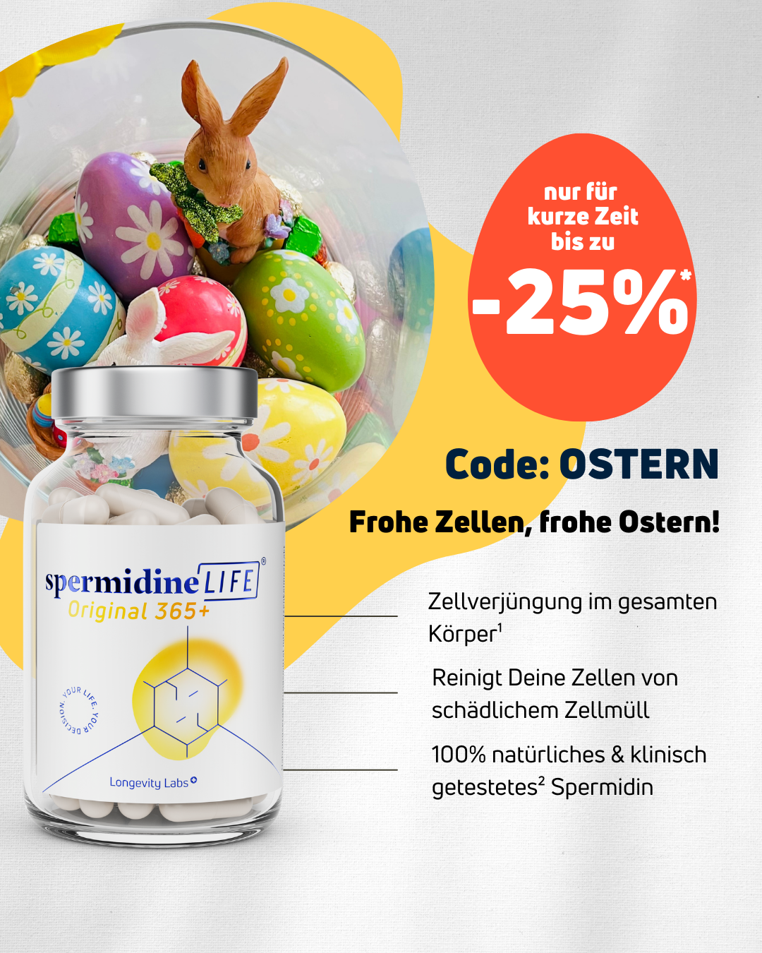Spermidine LIFE Facebook ad