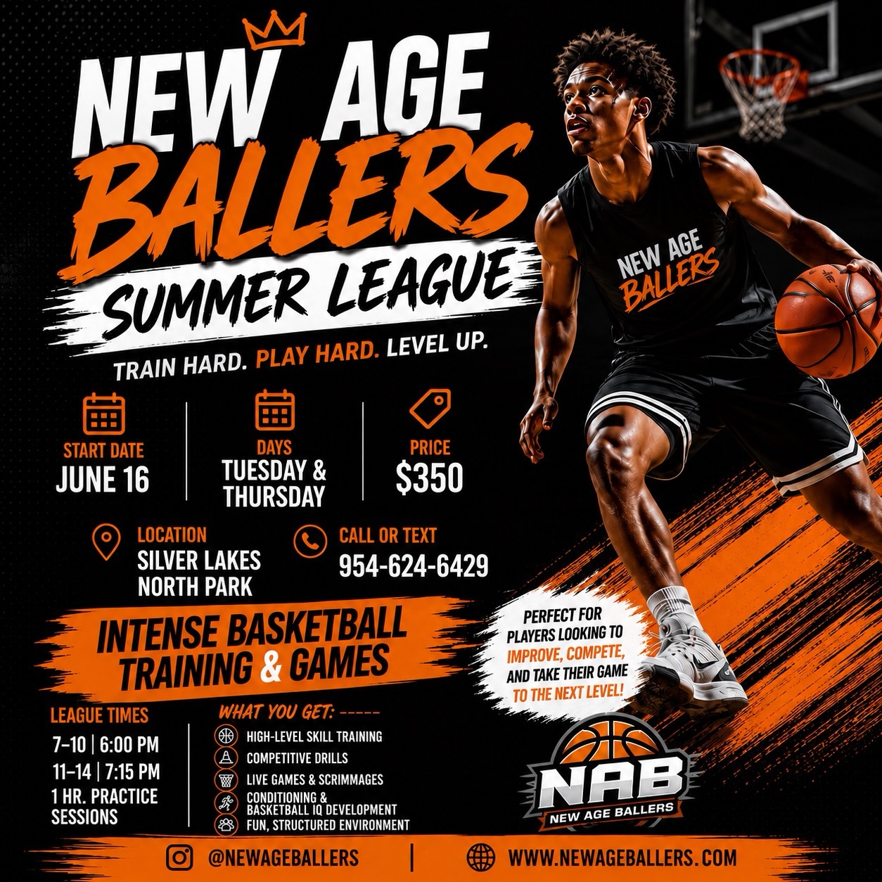 New Age Ballers Facebook ad: Summer starts here.