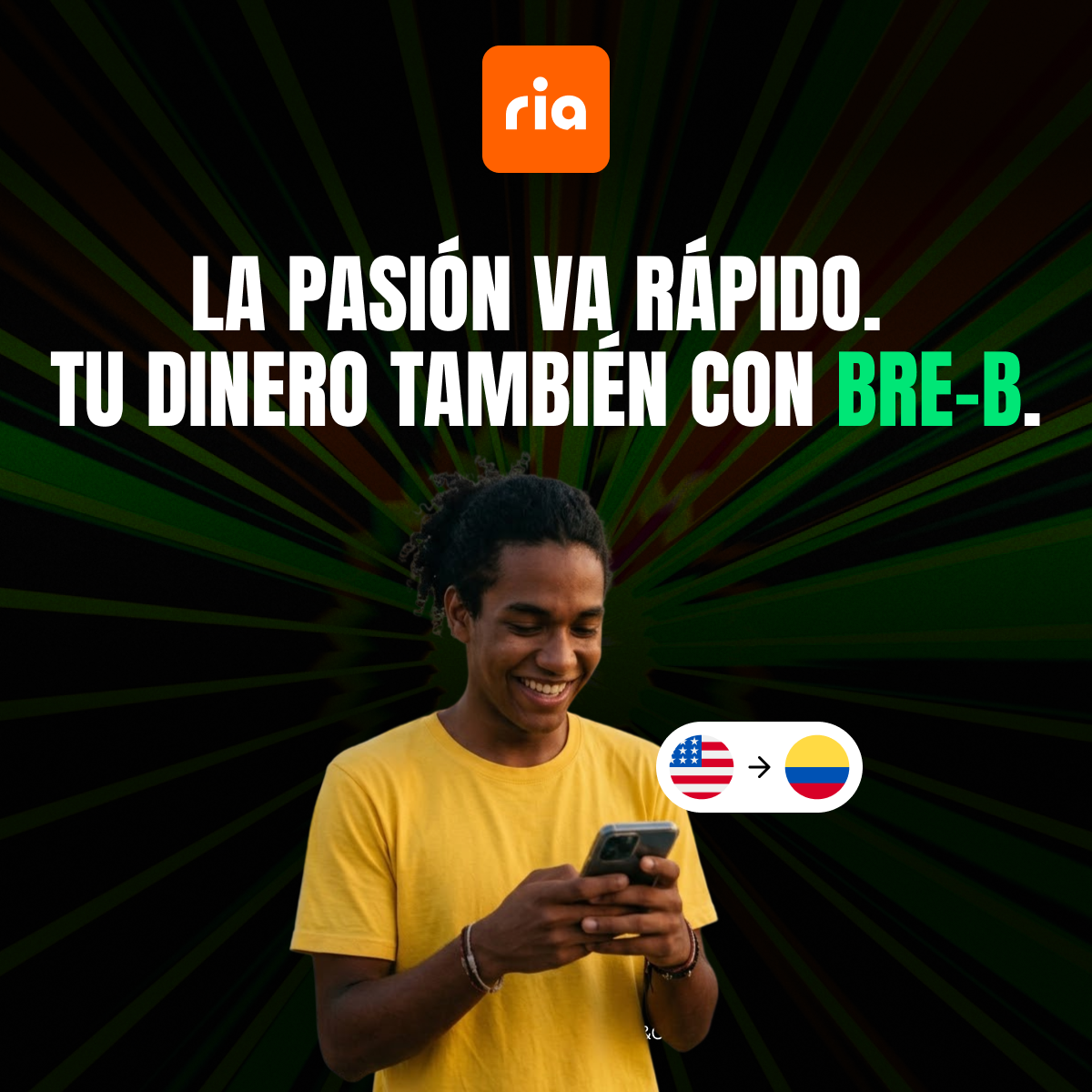 Ria Money Transfer Facebook ad