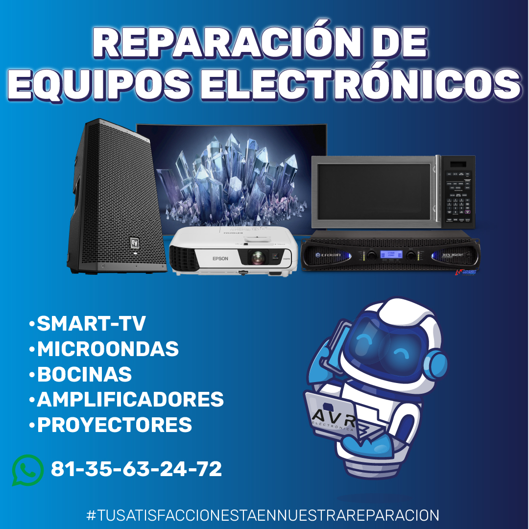 AVR Electrónica Mty Facebook ad: ¡No te arriesgues con técnicos improvisados!