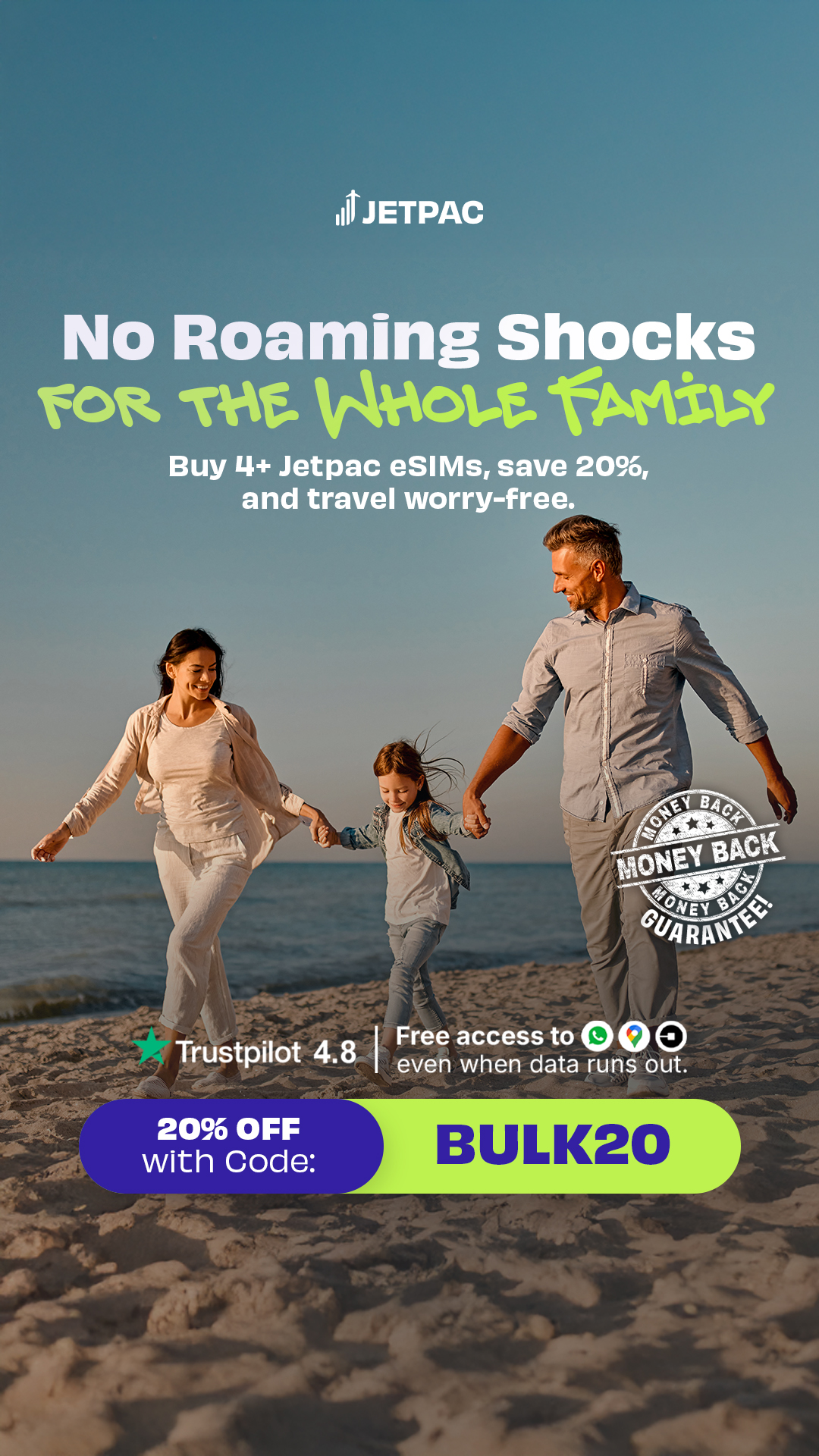 Jetpac Facebook ad