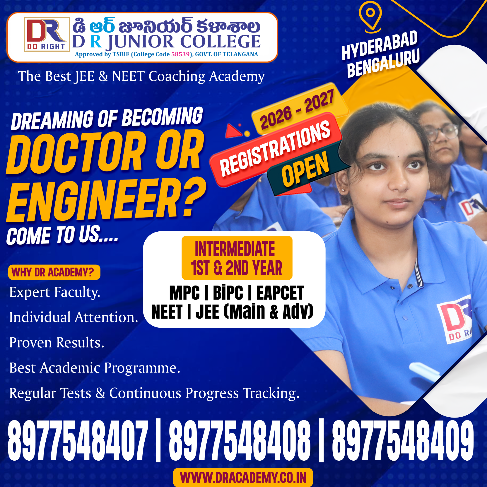 DR Academy Facebook ad