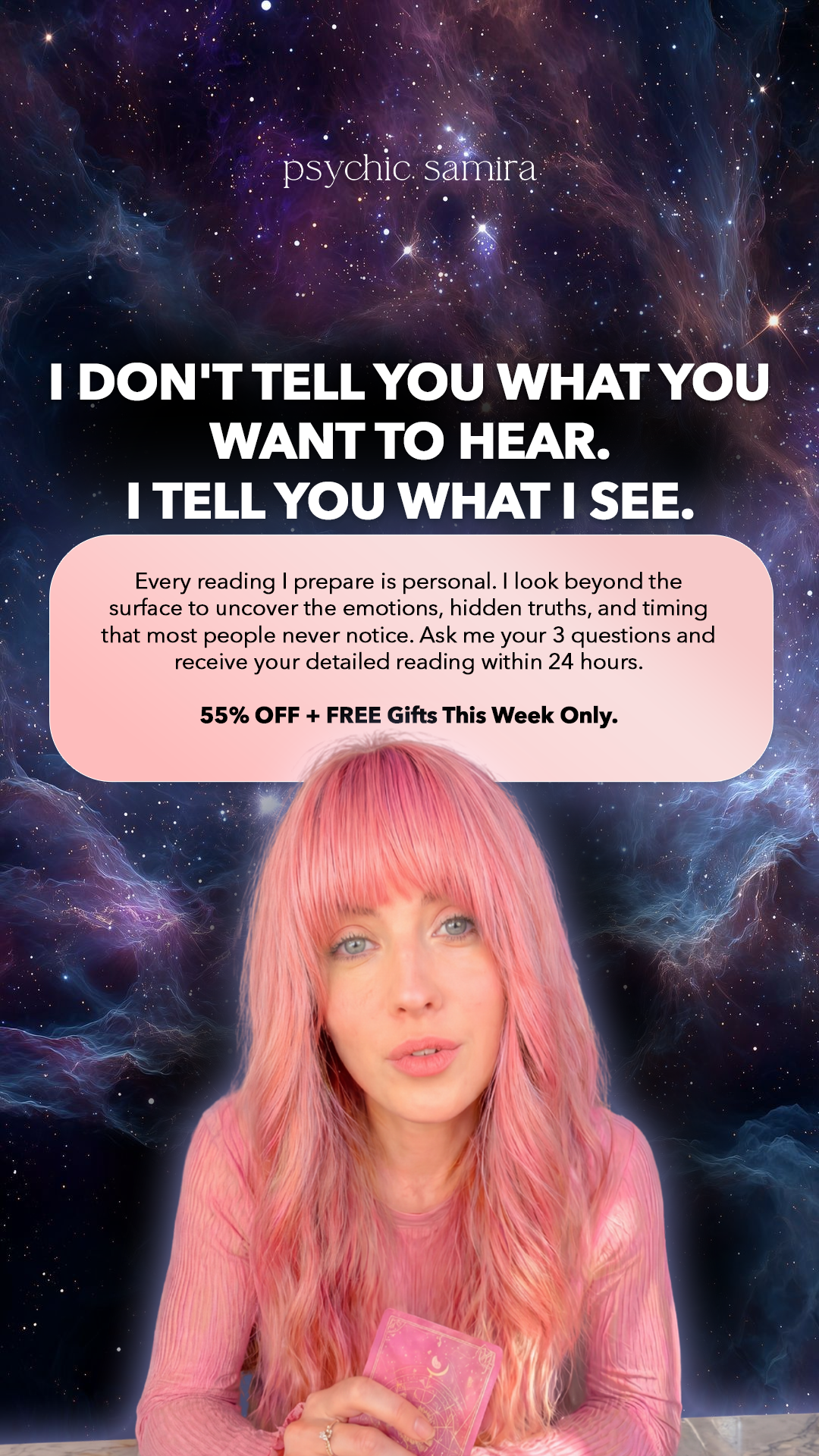 Psychic Samira Facebook ad