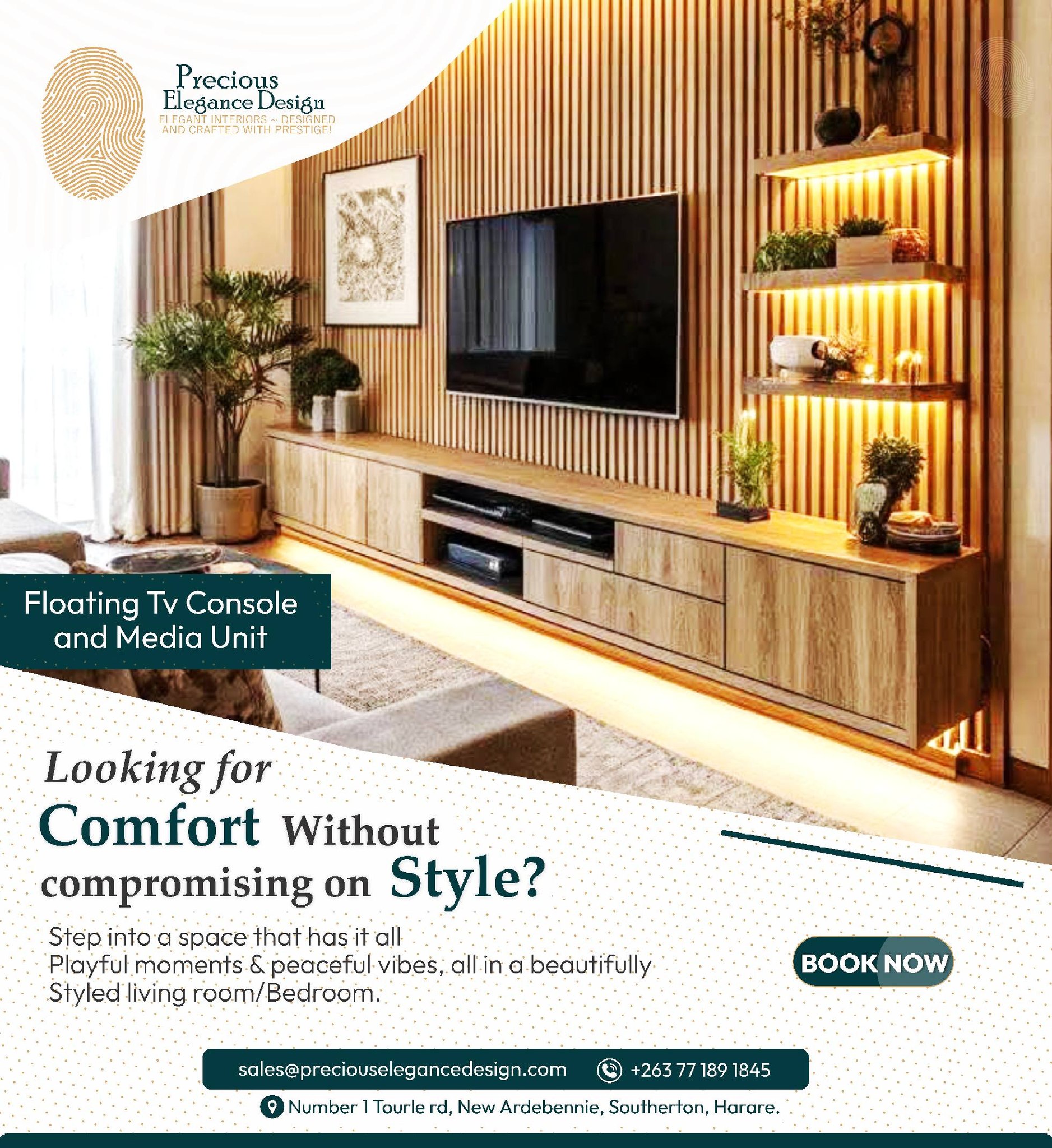 Rosebud: Home & Interior Design. Facebook ad: is our fingerprint of value.
