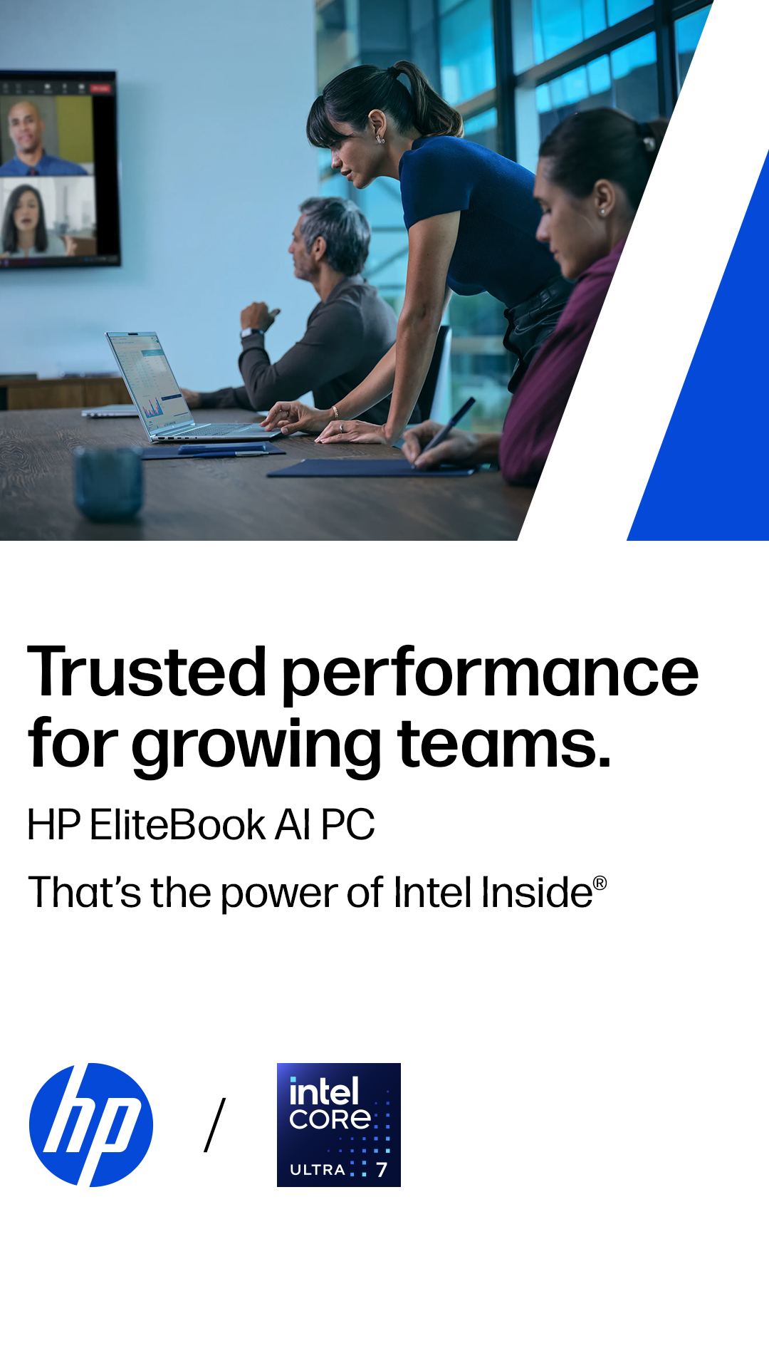 HP Facebook ad: Reliable Tech for Growing Teams