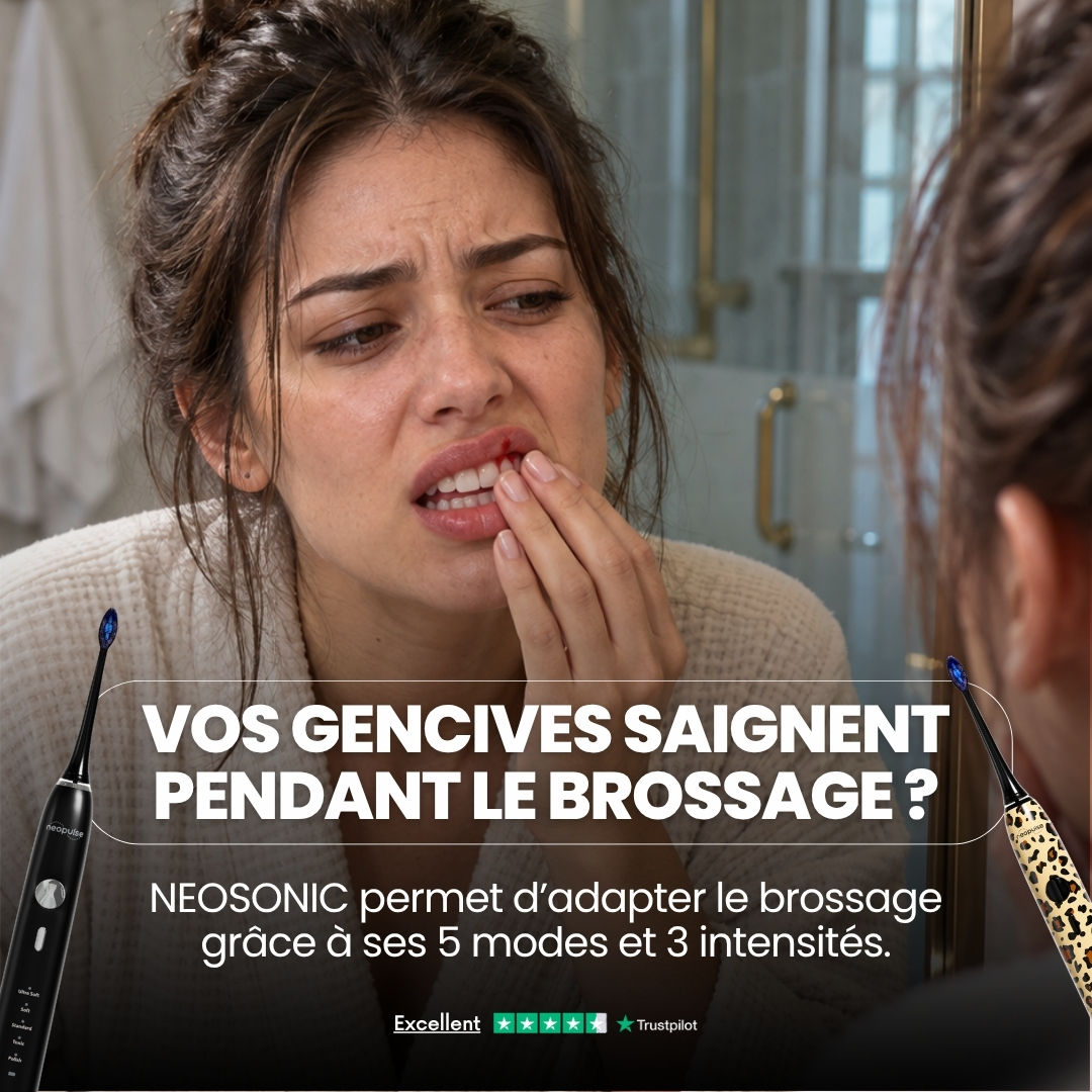 Neopulse Facebook ad: Brosse à dents électrique sonique NEOSONIC