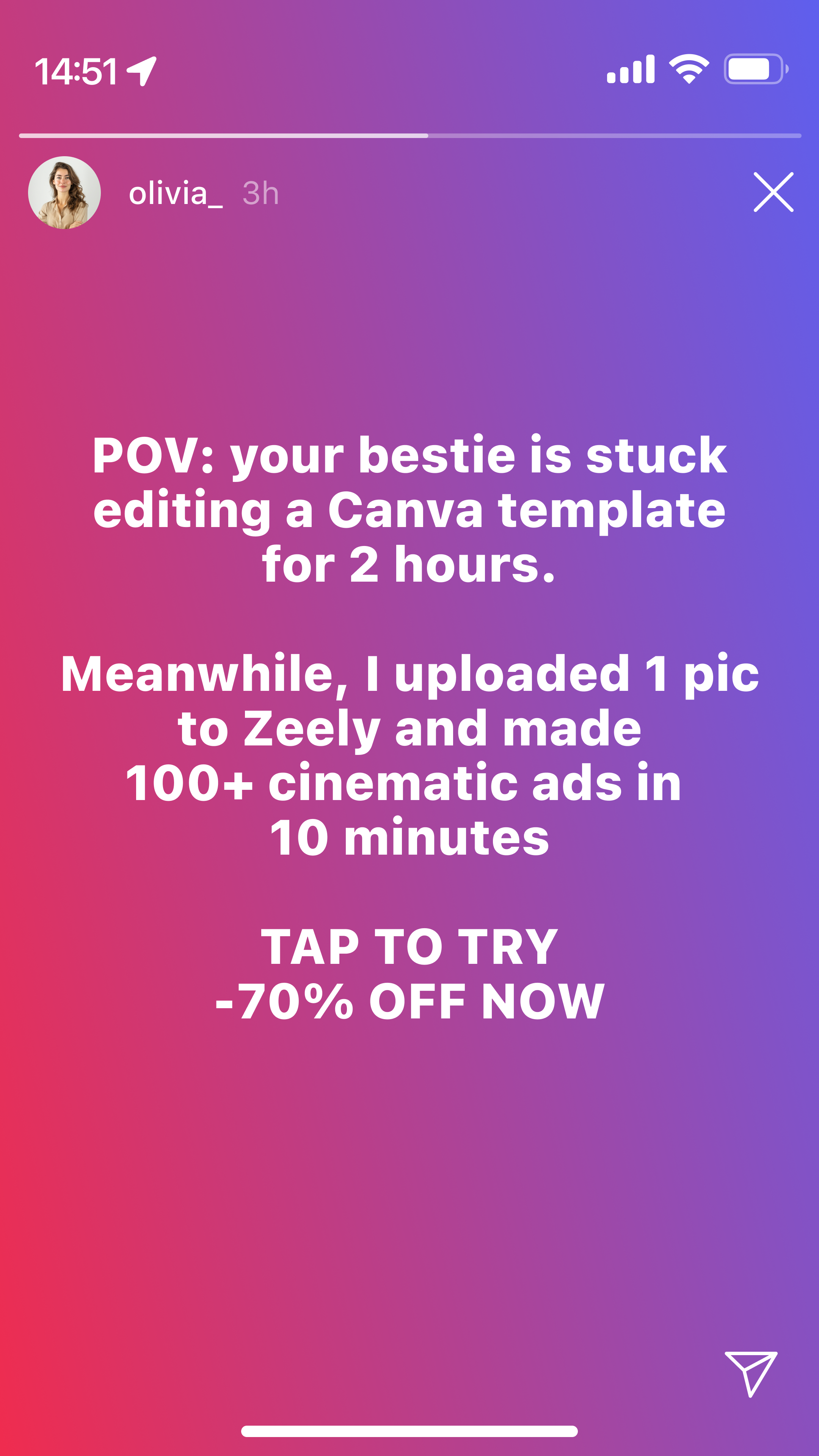 Zeely Facebook ad