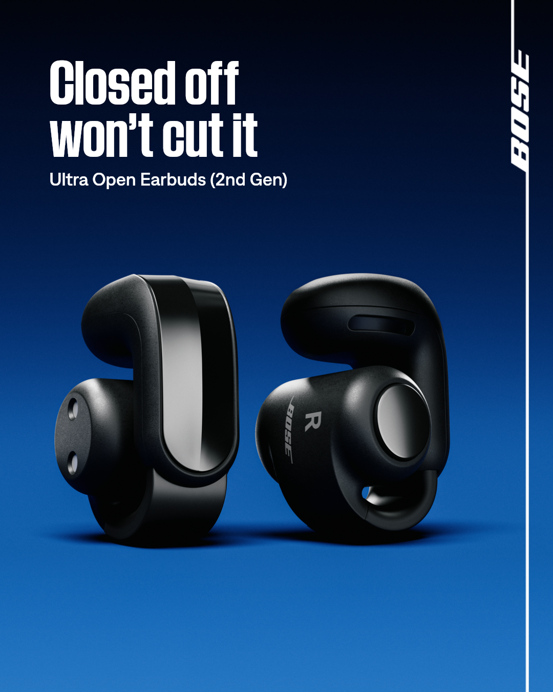 Bose Facebook ad: Ultra Open Earbuds (2nd Gen)