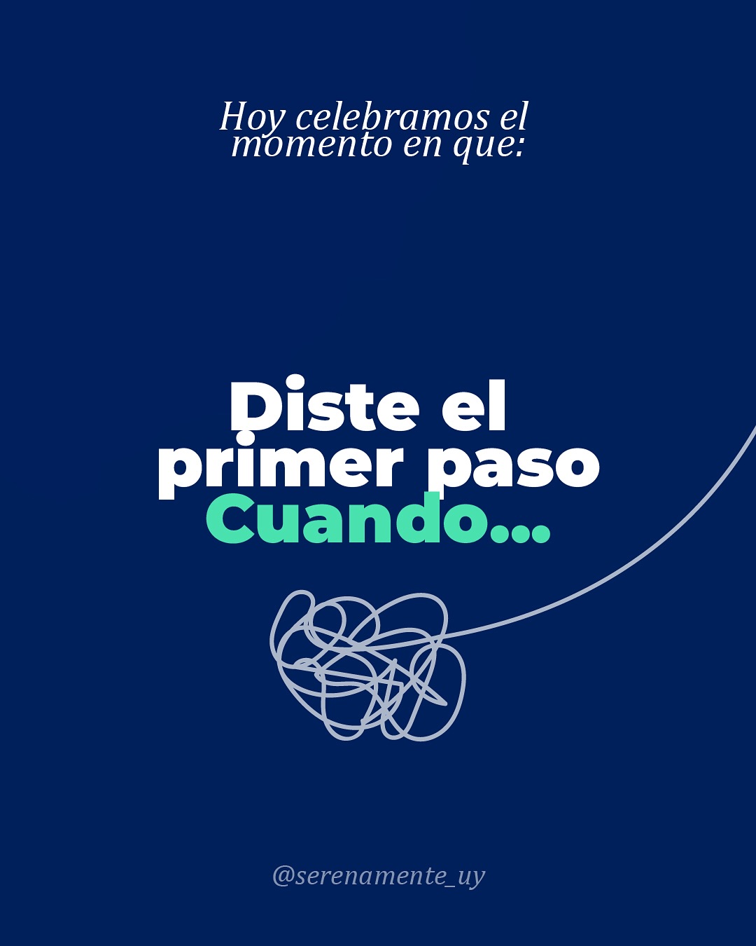 Serenamente Facebook ad: Hoy celebramos el coraje de dar el primer…