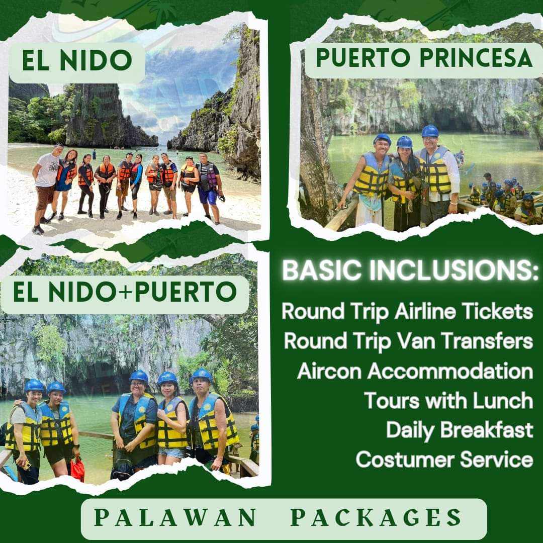 Emerald Travel Agency Facebook ad: EL NIDO+PUERTO PRINCESA PALAWAN Best Selling Combo Package!