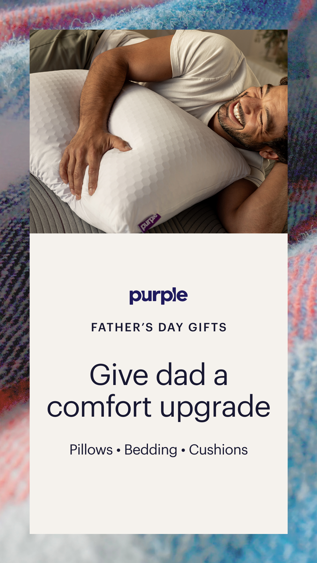Purple Facebook ad