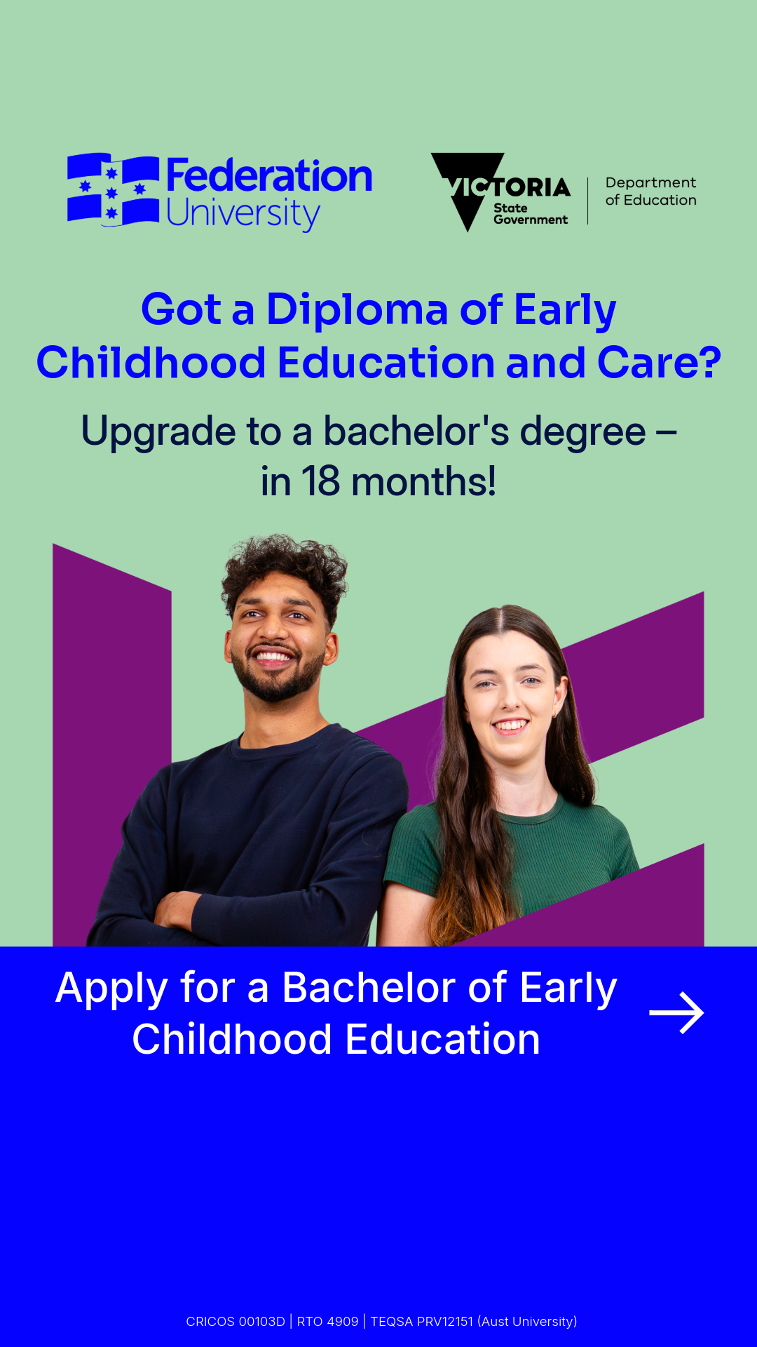 Federation University Australia Facebook ad