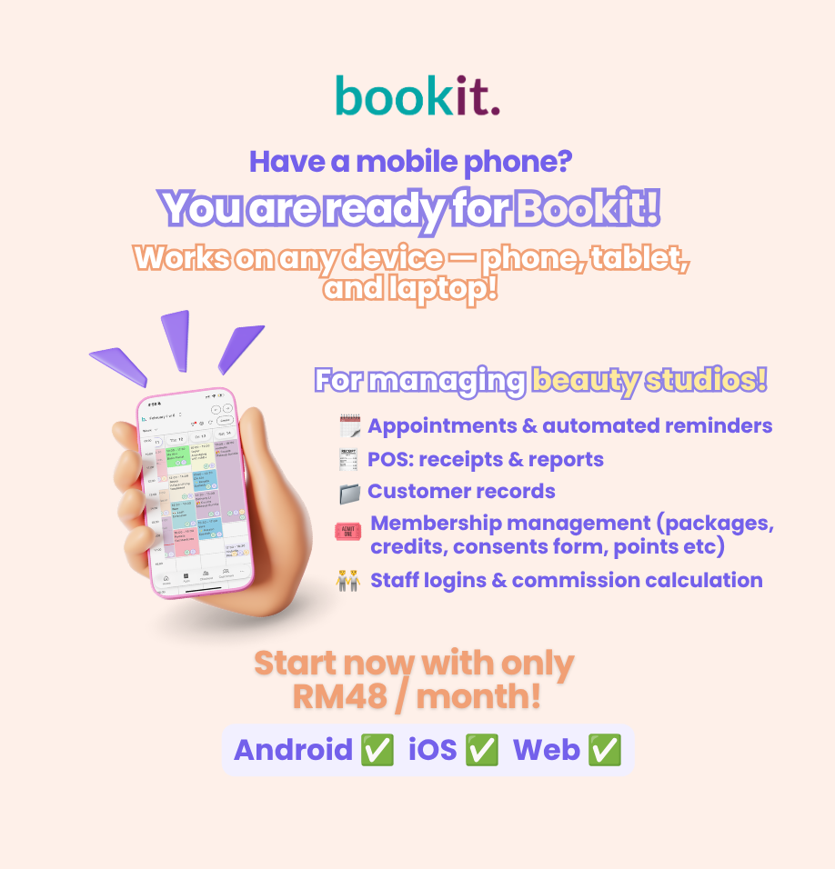 Bookit. - Beauty Studio Management APP 美业管理程序 Facebook ad