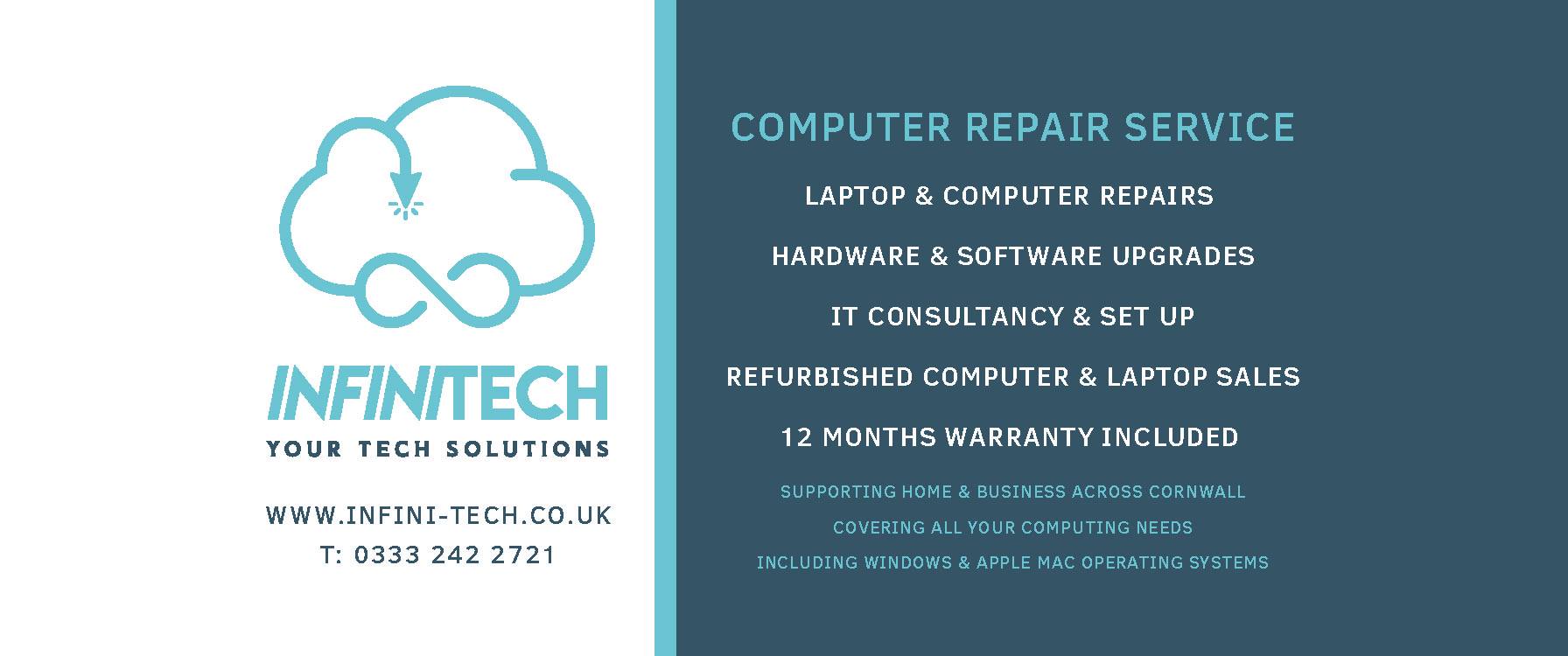INFINITECH Facebook ad: InfiniTech | Managed IT Services & Cybersecurity Cornwall