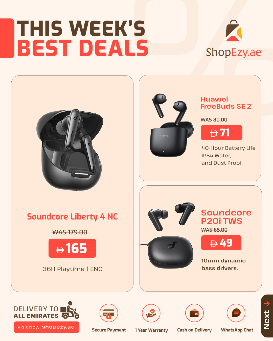 Shopezy Facebook ad: Looking for the latest gadgets, smartphones, audio…