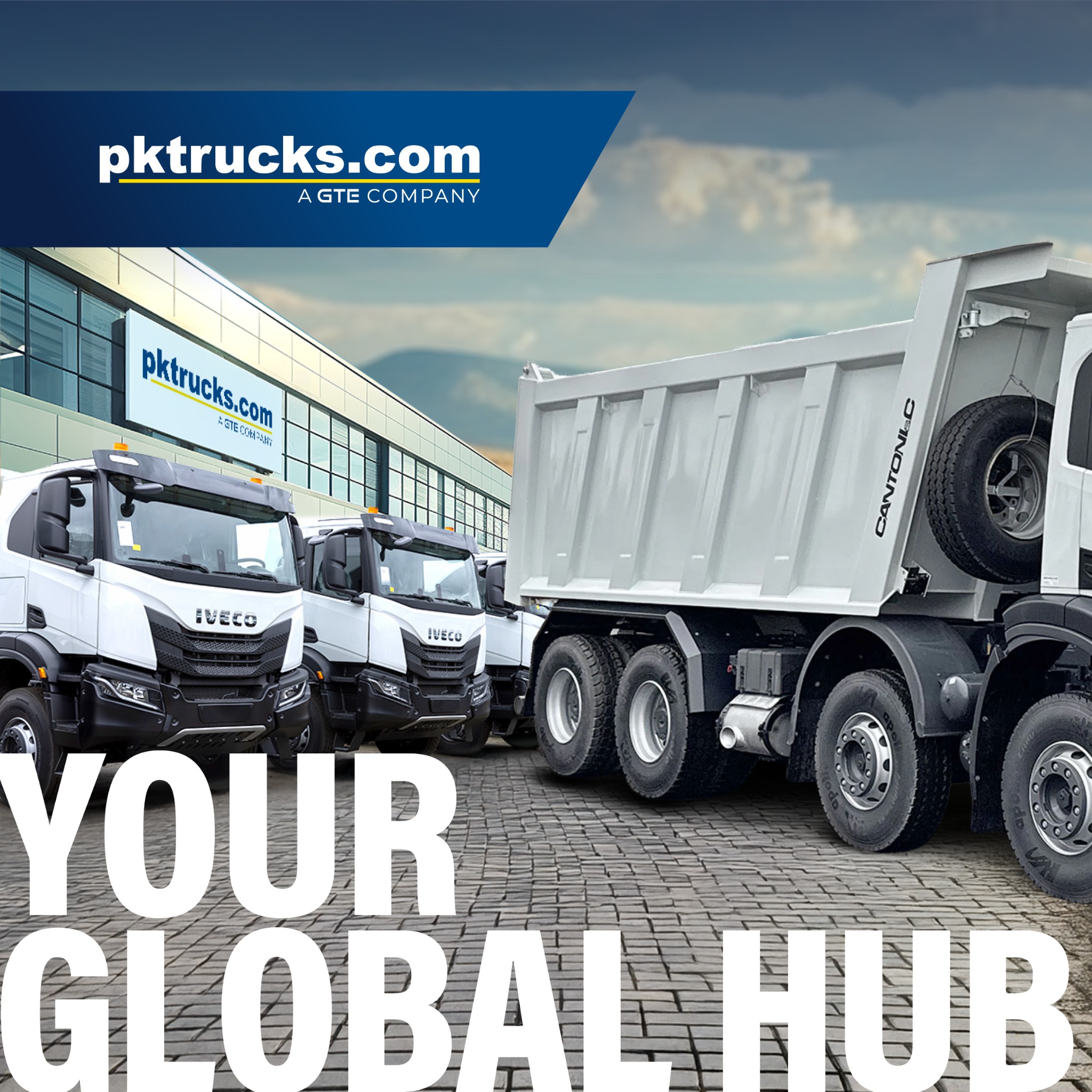 pktrucks.com Facebook ad: Iveco Camions Bennes 8x4.