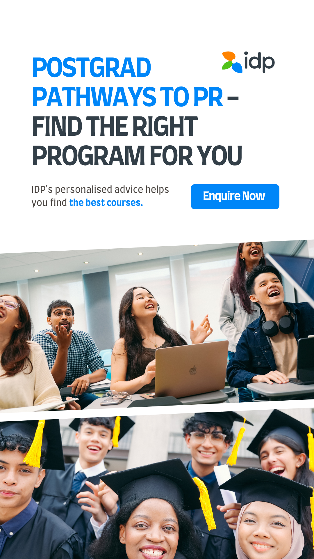 IDP Education Facebook ad from May 30, 2026