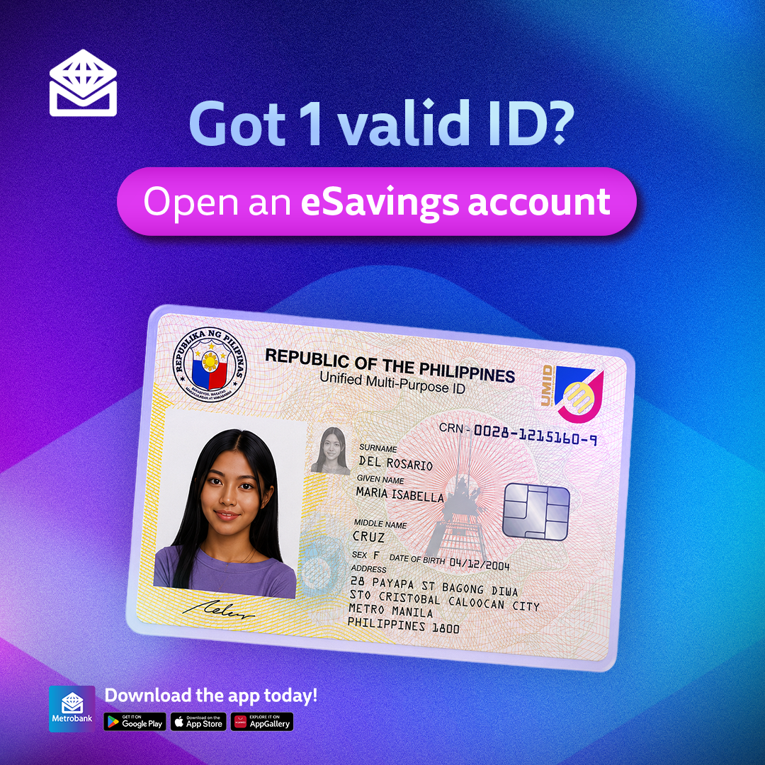 Metrobank Facebook ad