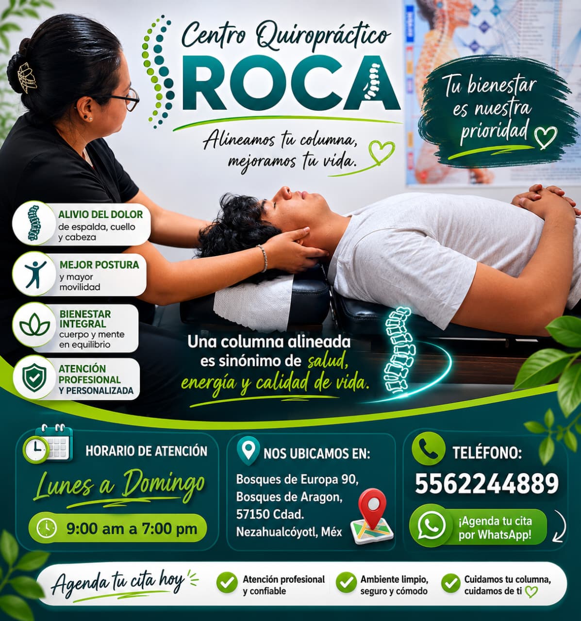 Centro Quiropráctico ROCA Facebook ad: Centro Quiropráctico ROCA