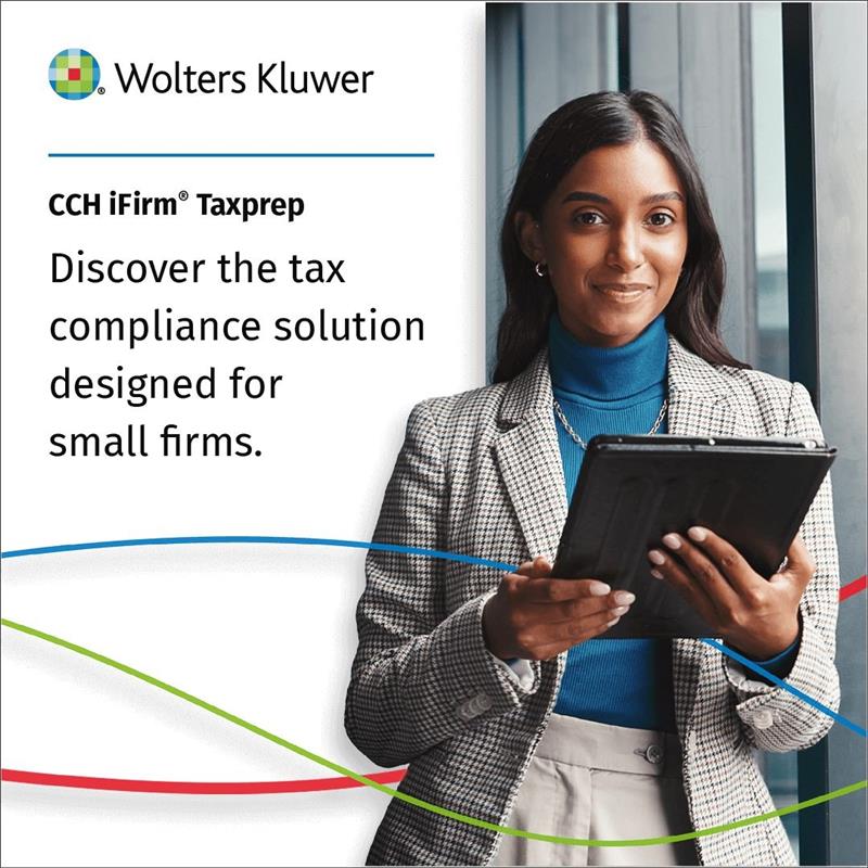 Wolters Kluwer Tax & Accounting Canada Facebook ad: CCH iFirm Taxprep gives small and growing accounting…