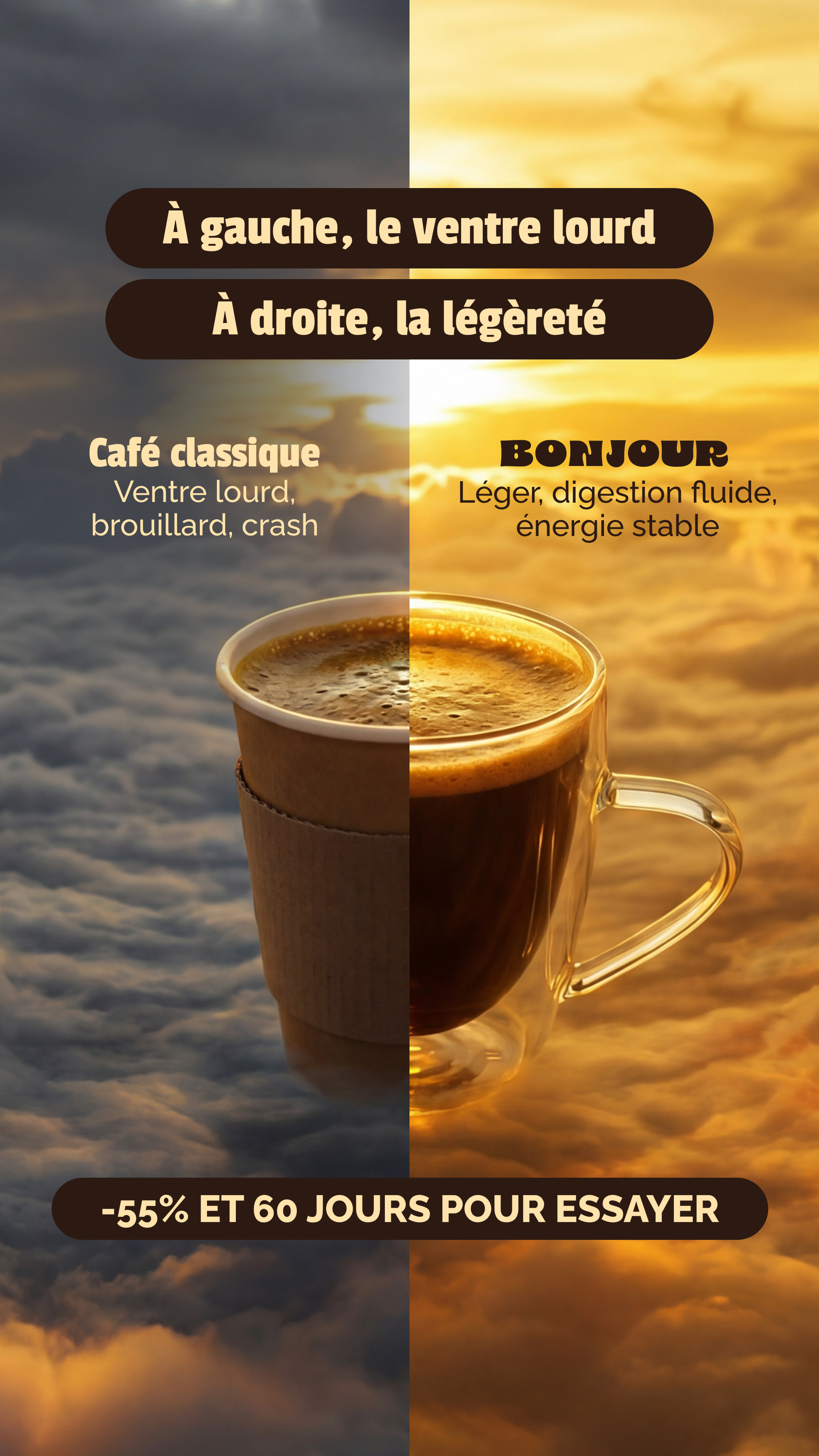 Bonjour Facebook ad