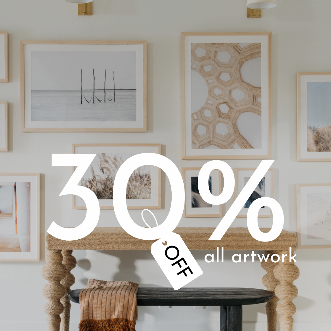 Carly Tabak Print Shop Facebook ad: 30% Off Wall Art + Free Shipping