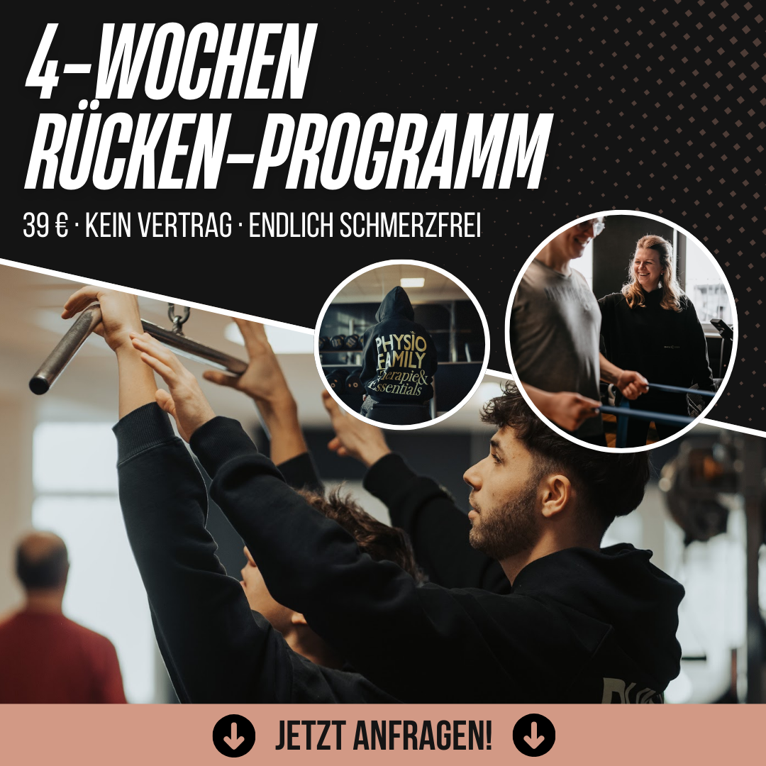 Physio Family Koblenz Facebook ad: 4-Wochen Rückenprogramm nur 39 €