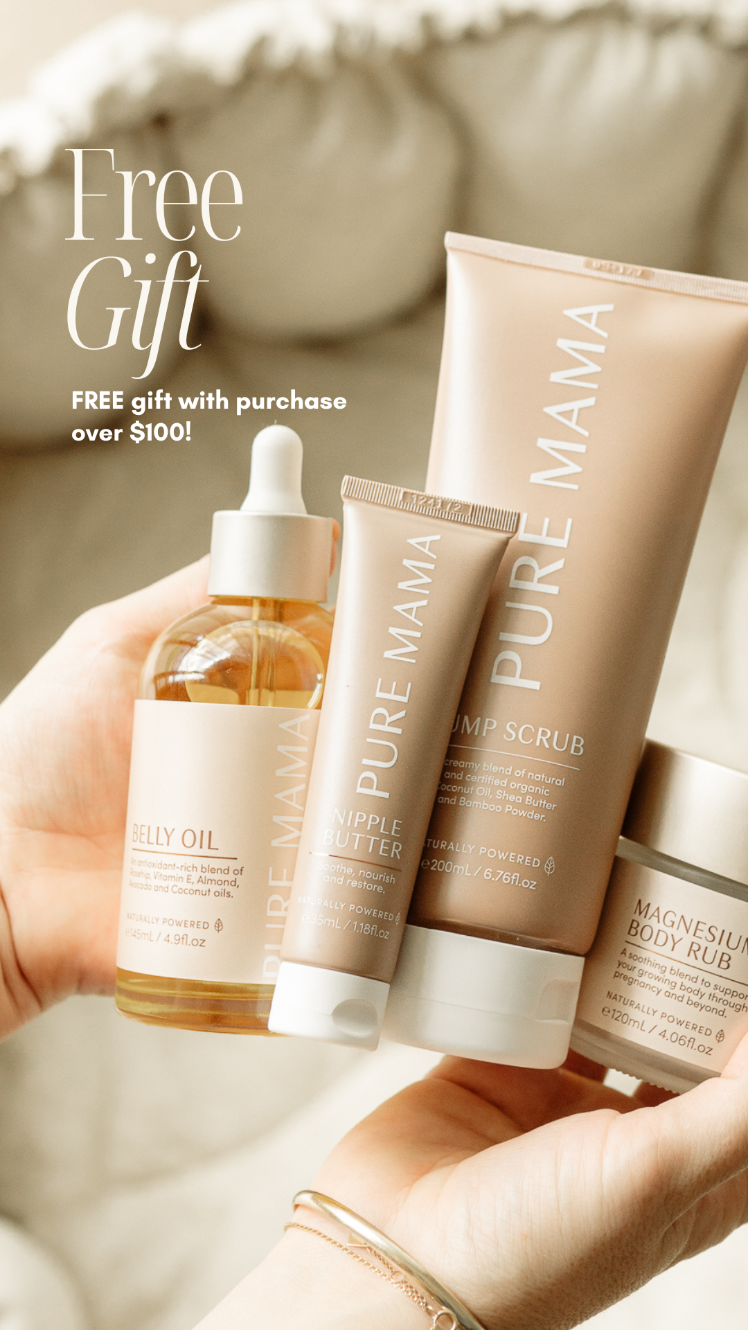 PURE MAMA Skincare Facebook ad