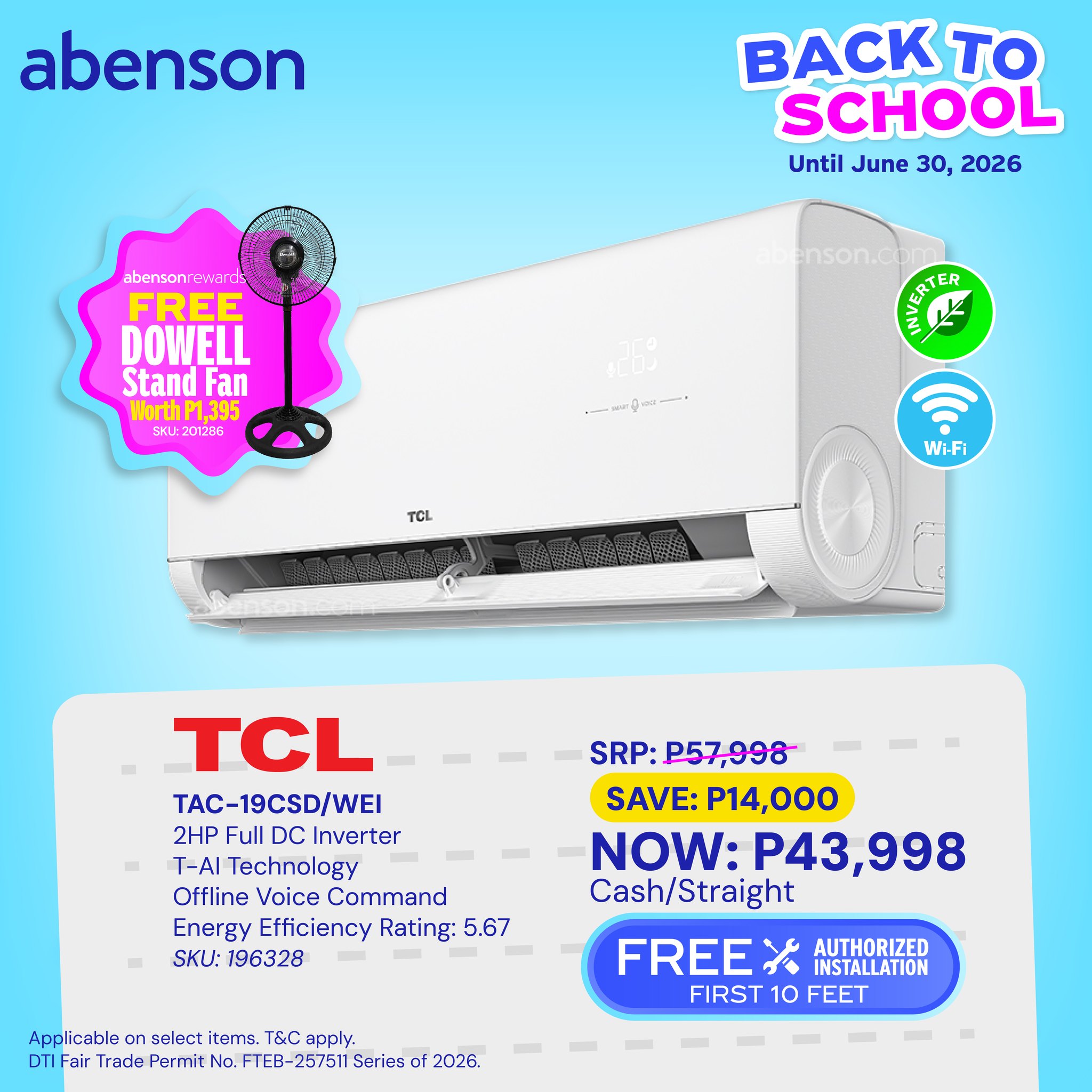 Abenson Facebook ad