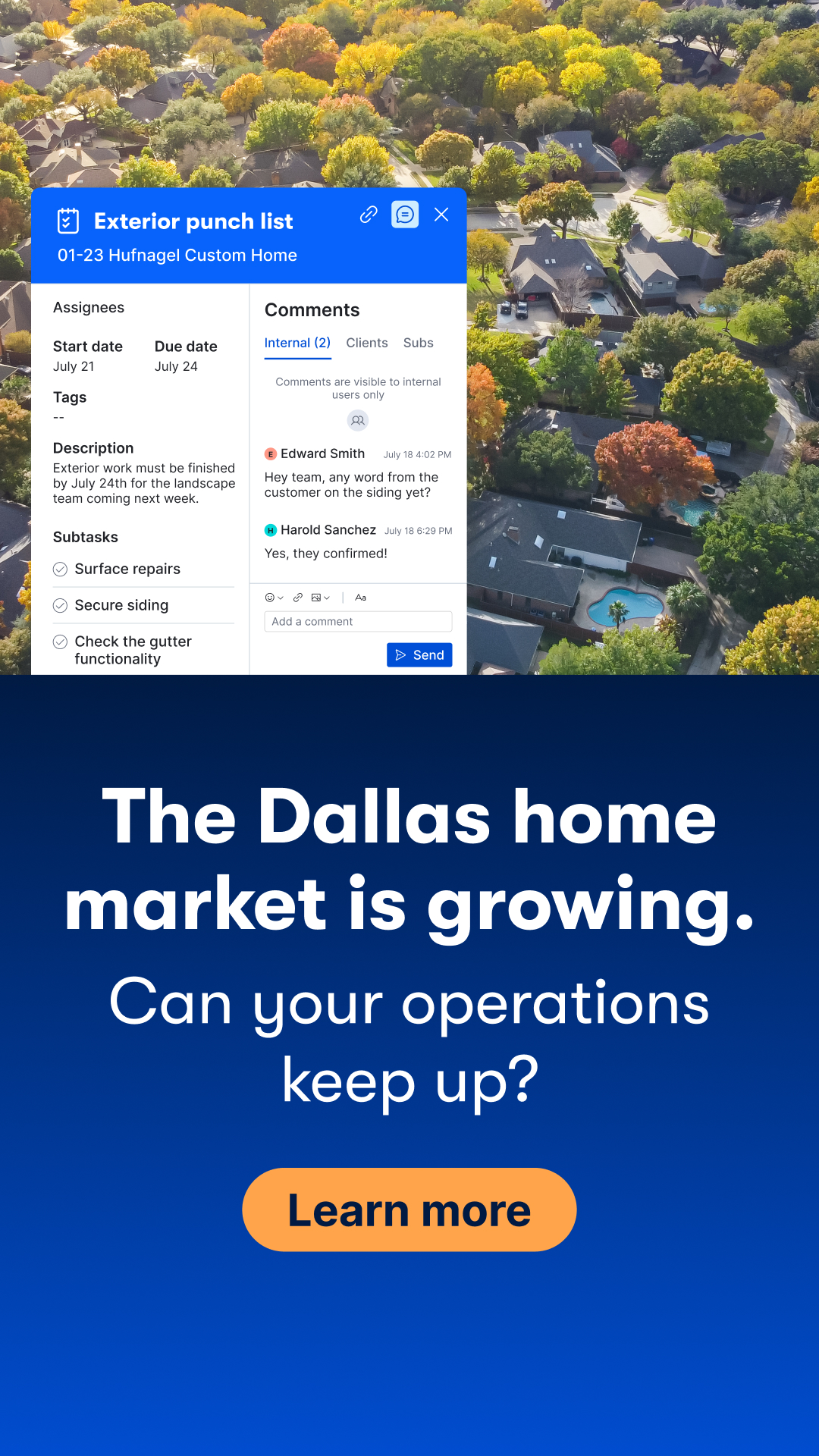 Buildertrend Facebook ad