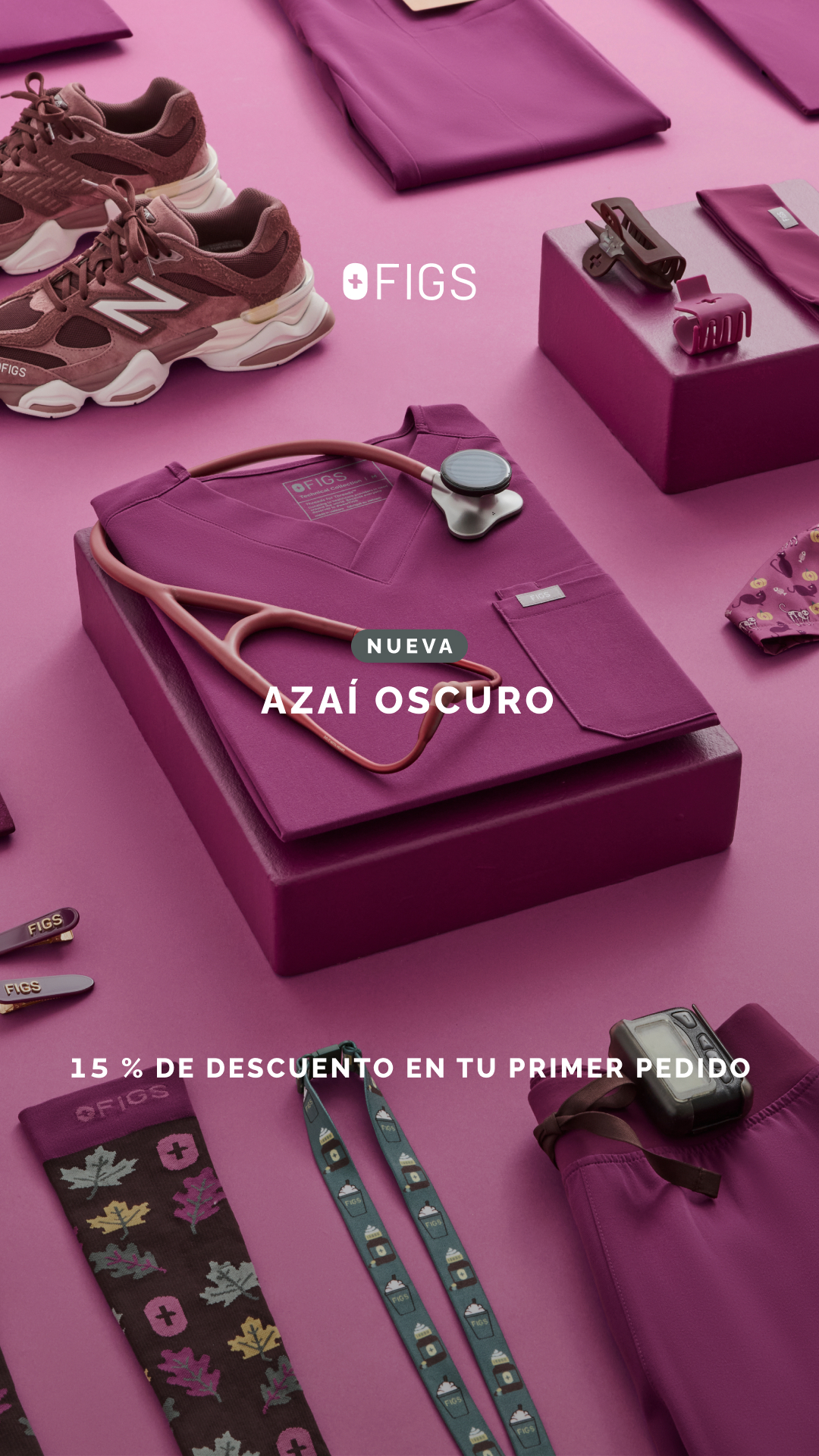 FIGS Facebook ad: MÁS FRESCO QUE NUNCA