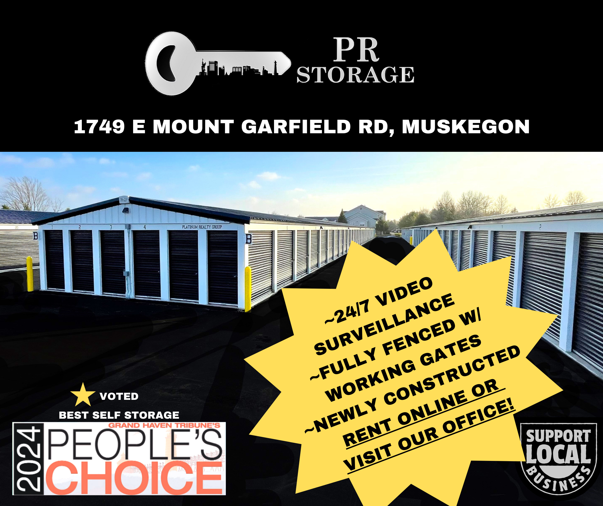 PR Storage Facebook ad: Family Owned and Operated!