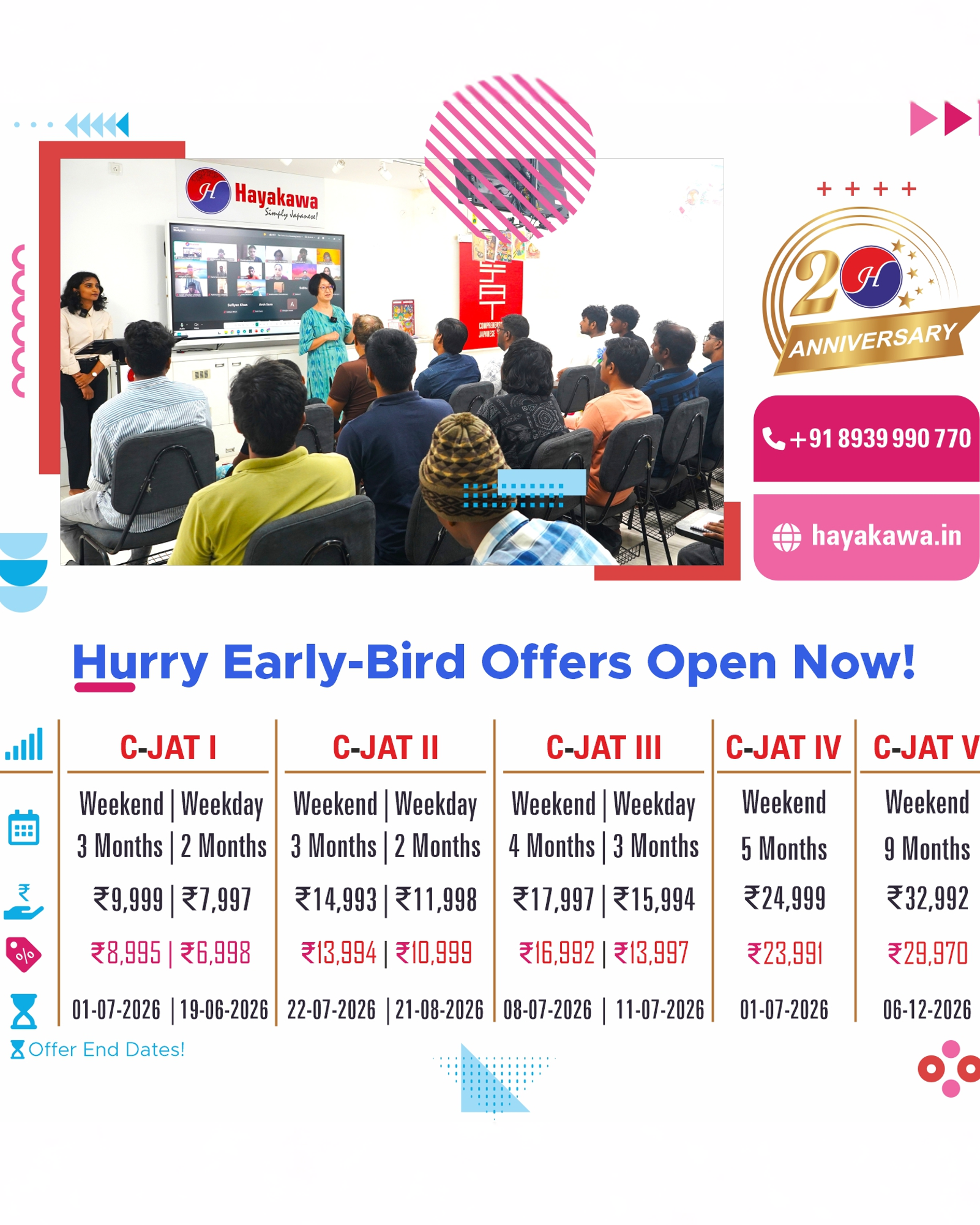 Hayakawa Japanese Language School & Cultural Center Facebook ad