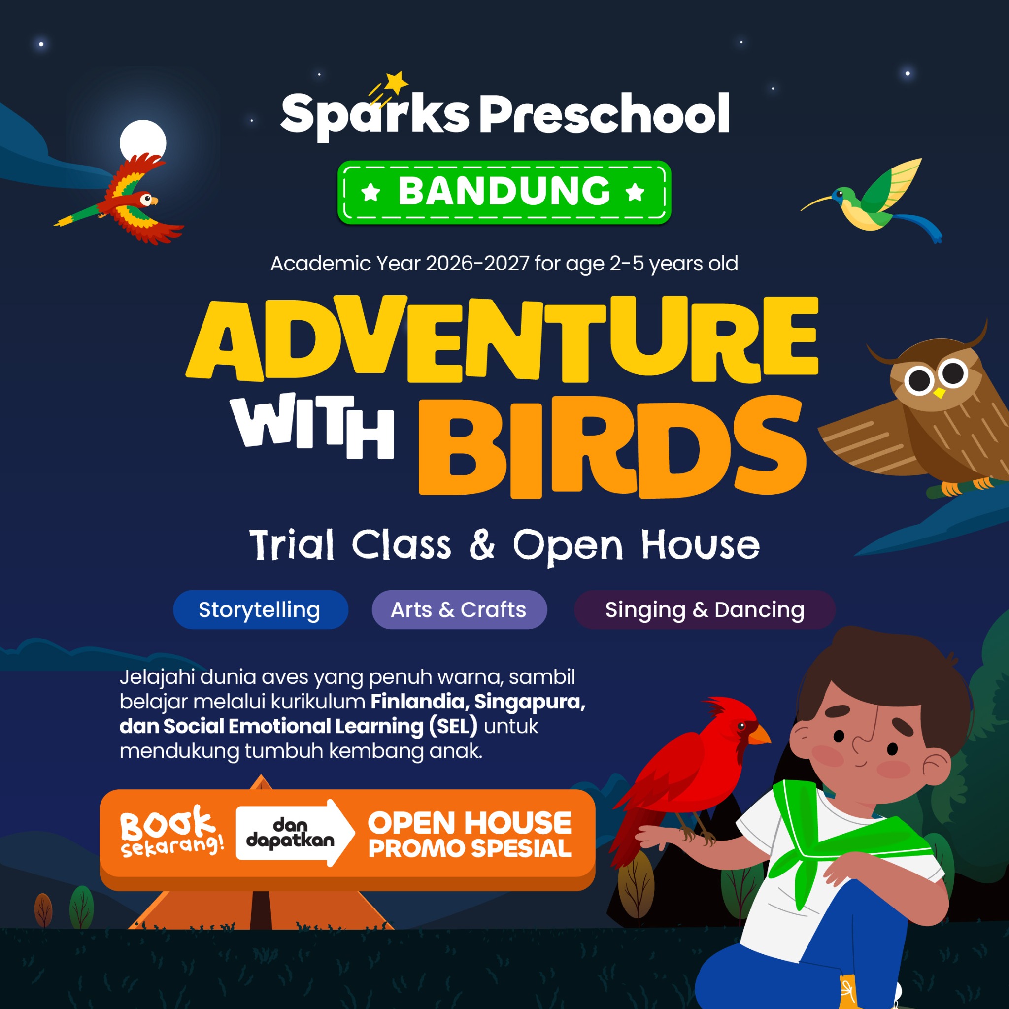Sparks Preschool Facebook ad