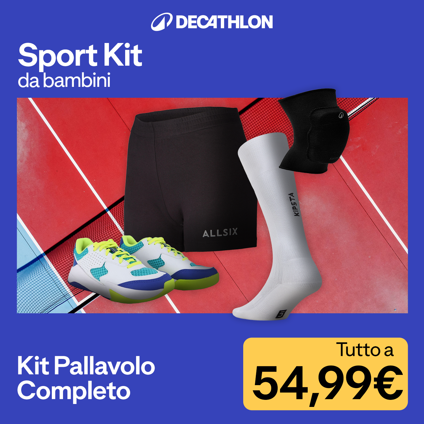Decathlon Italia Facebook ad: Kit Volley