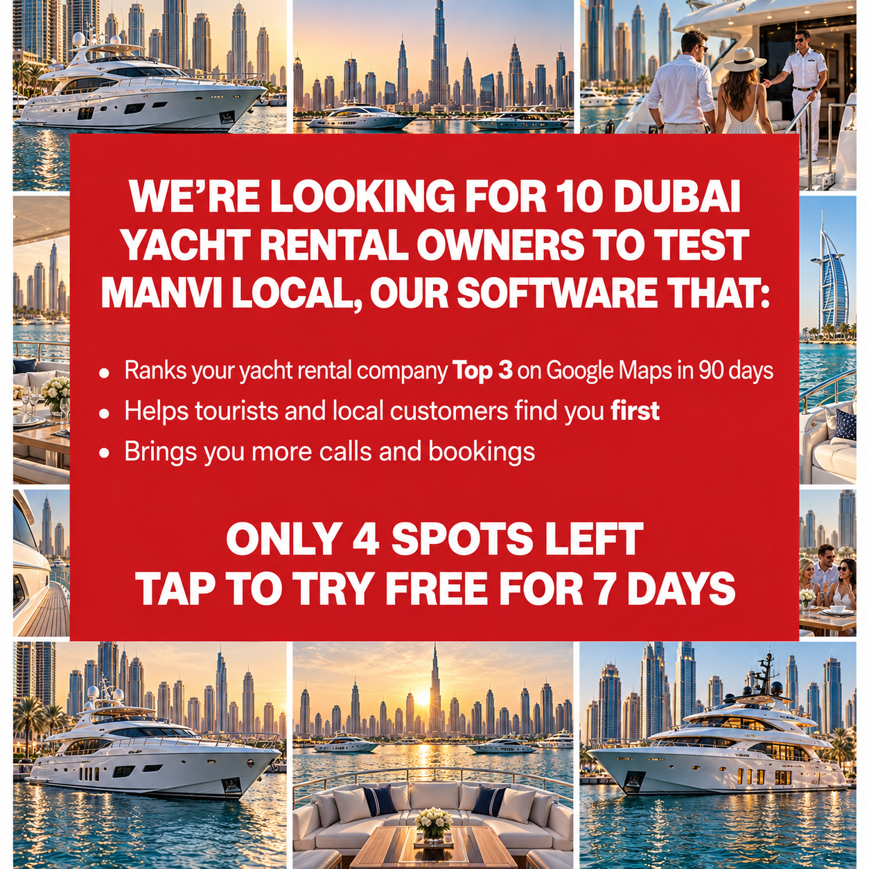 Manvi Media Facebook ad: Top 3 on Google Maps in 90 Days, Guaranteed