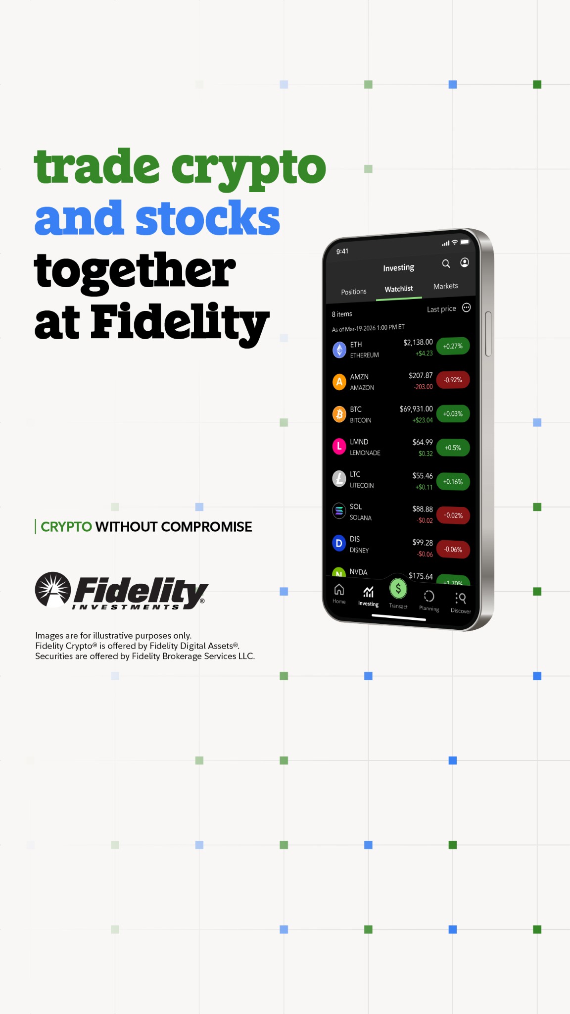 Fidelity Investments Facebook ad