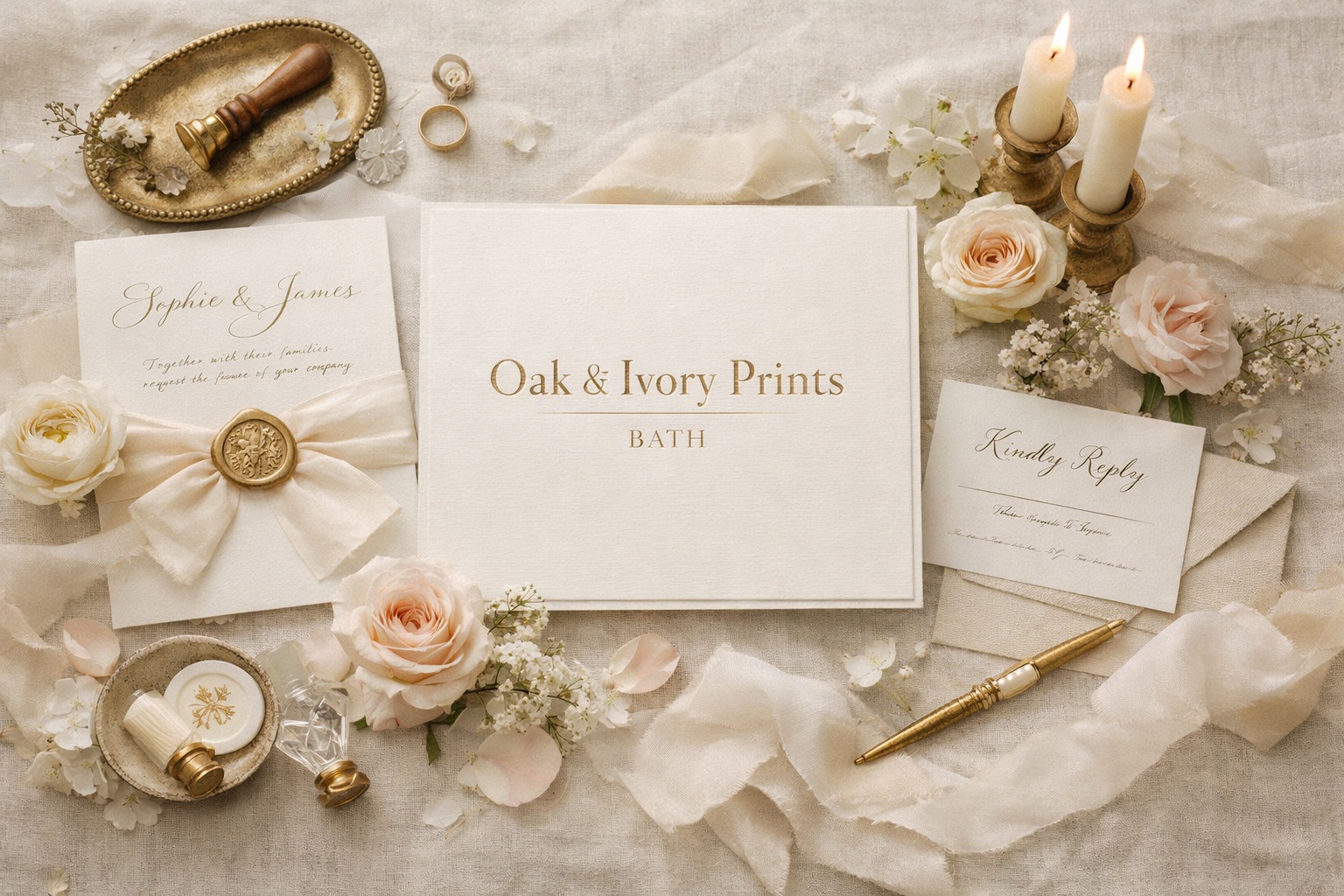 Oak & Ivory Prints Bath Facebook ad: I am so excited to share with you…