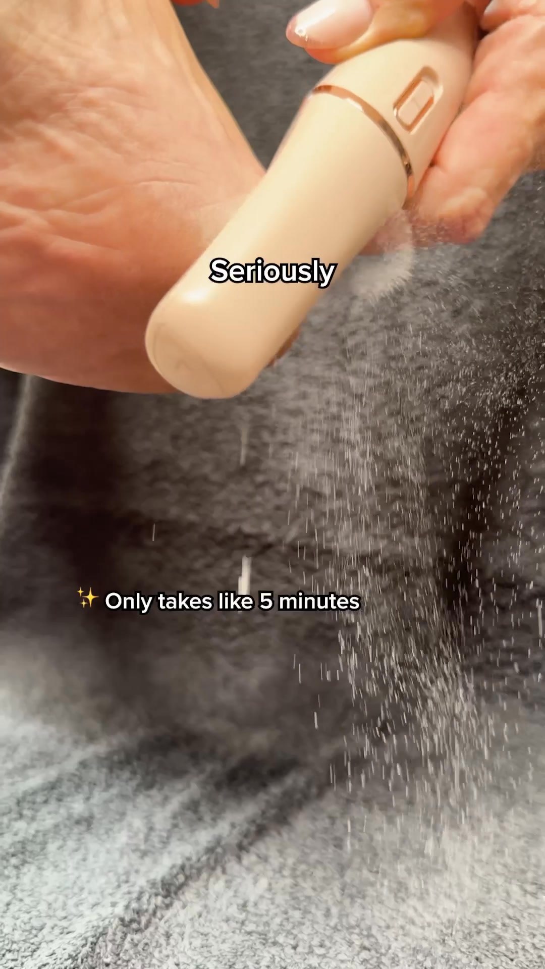 Nuvé Facebook ad: Smooth feet. In minutes. Guaranteed.
