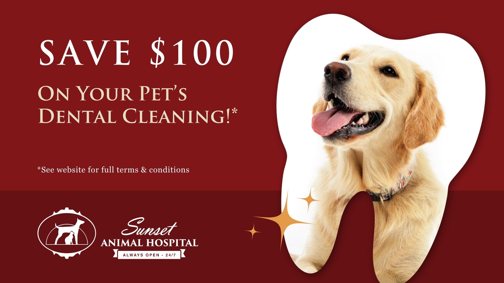 Sunset Animal Hospital Facebook ad