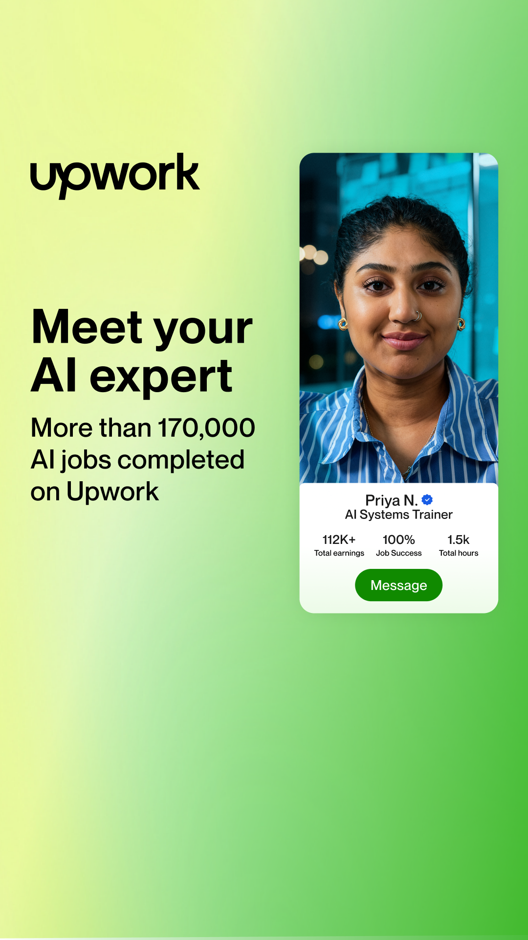 Upwork Facebook ad