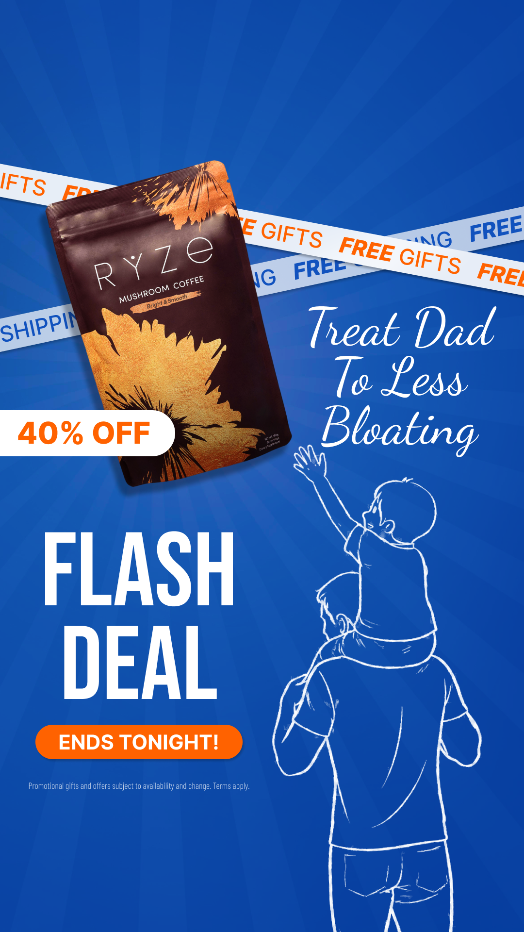 RYZE Superfoods Facebook ad