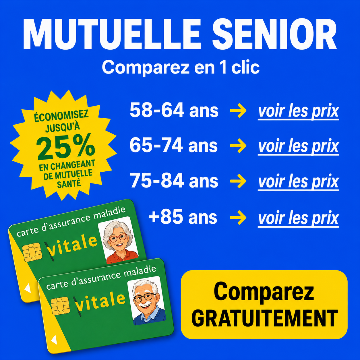 Mutuelle santé Senior Facebook ad