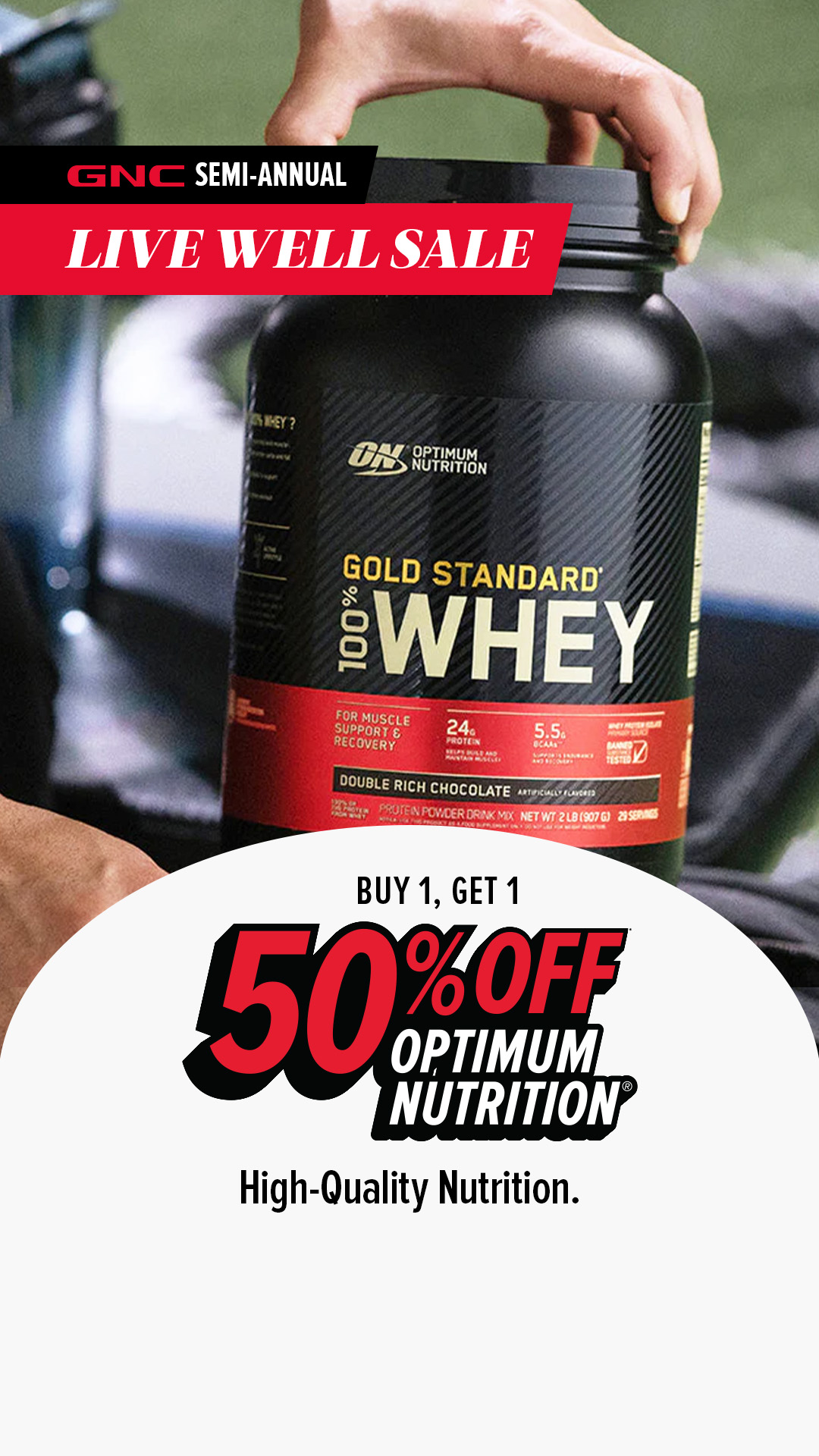 GNC Live Well Facebook ad