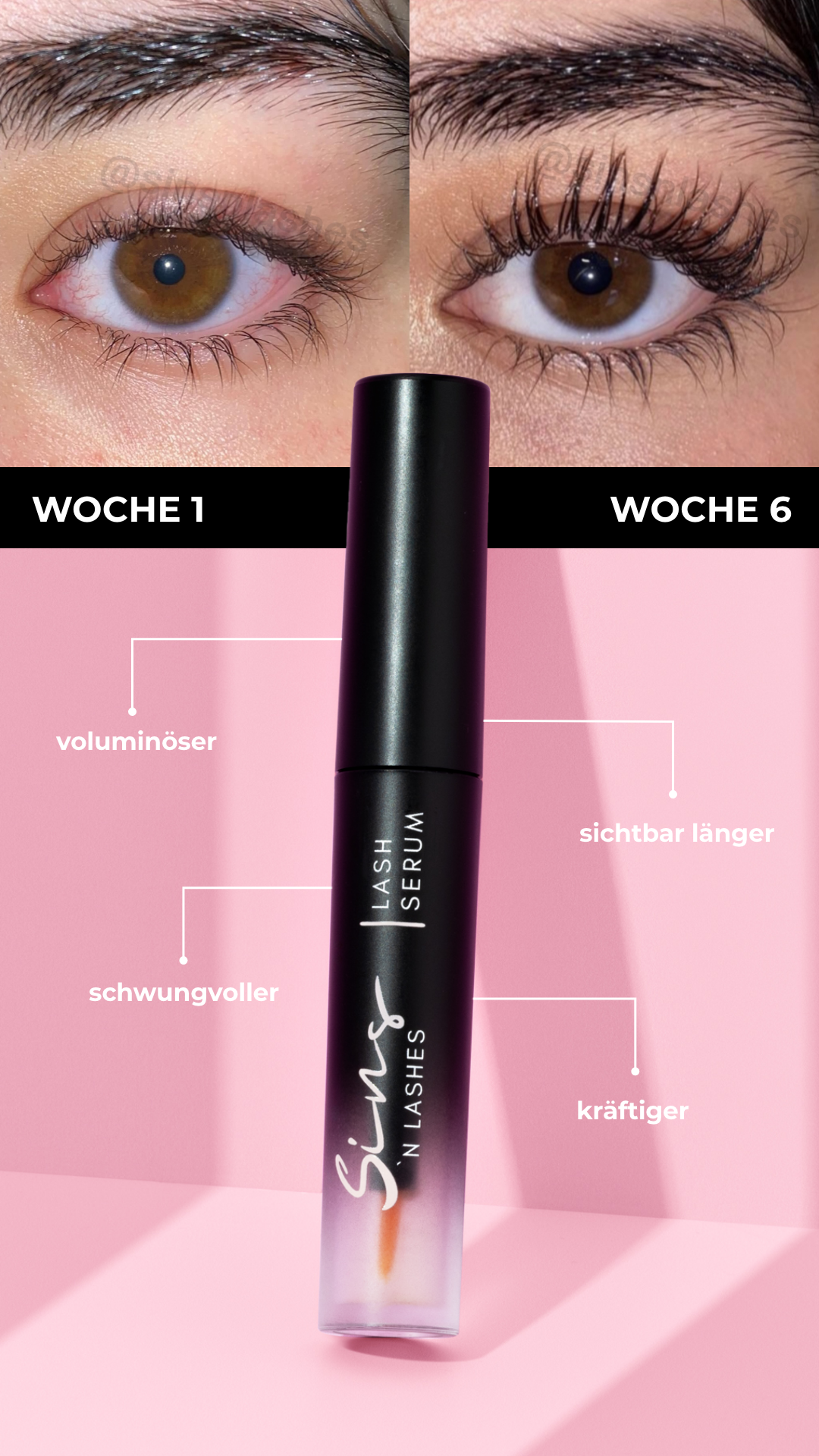 Sins 'n Lashes Facebook ad