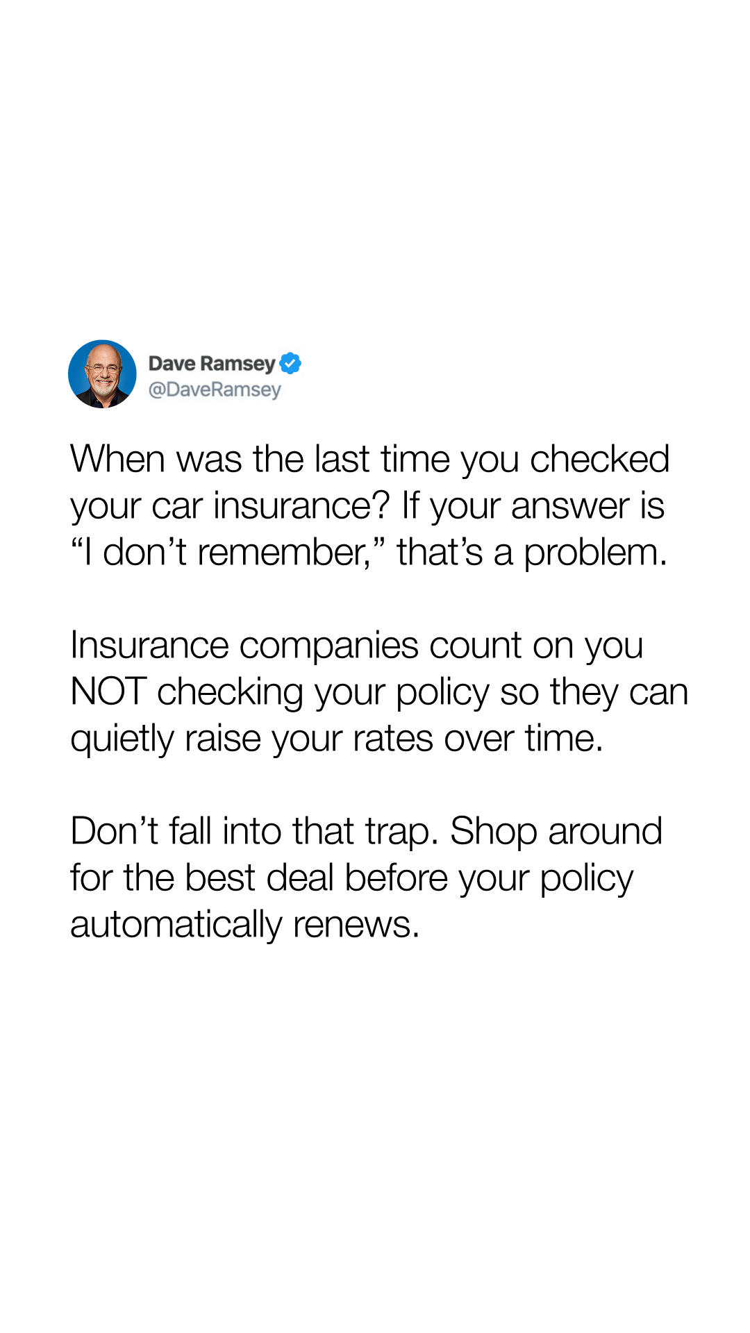 Dave Ramsey Facebook ad